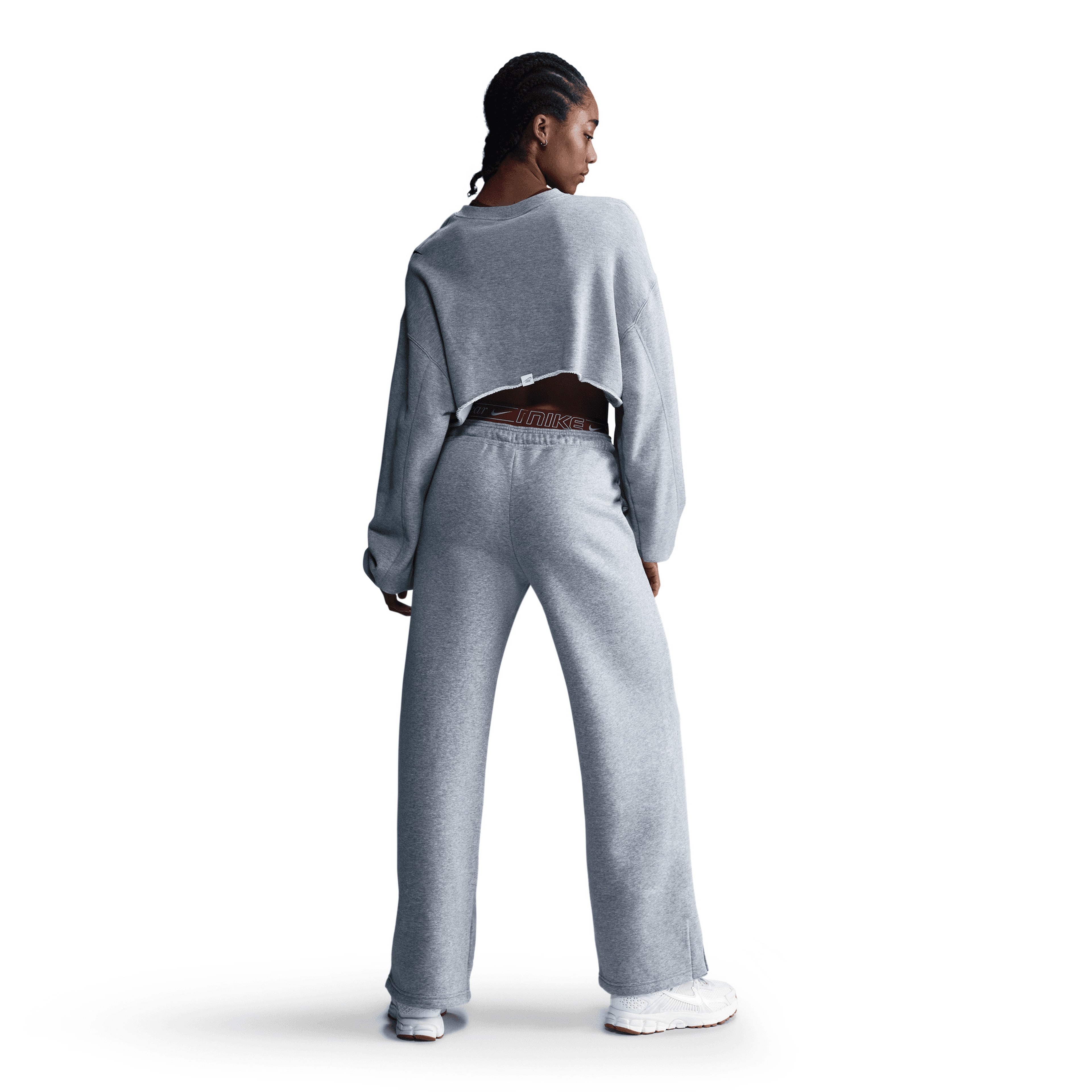 Nike Sportswear Phoenix Fleece Kadın Gri Eşofman Altı