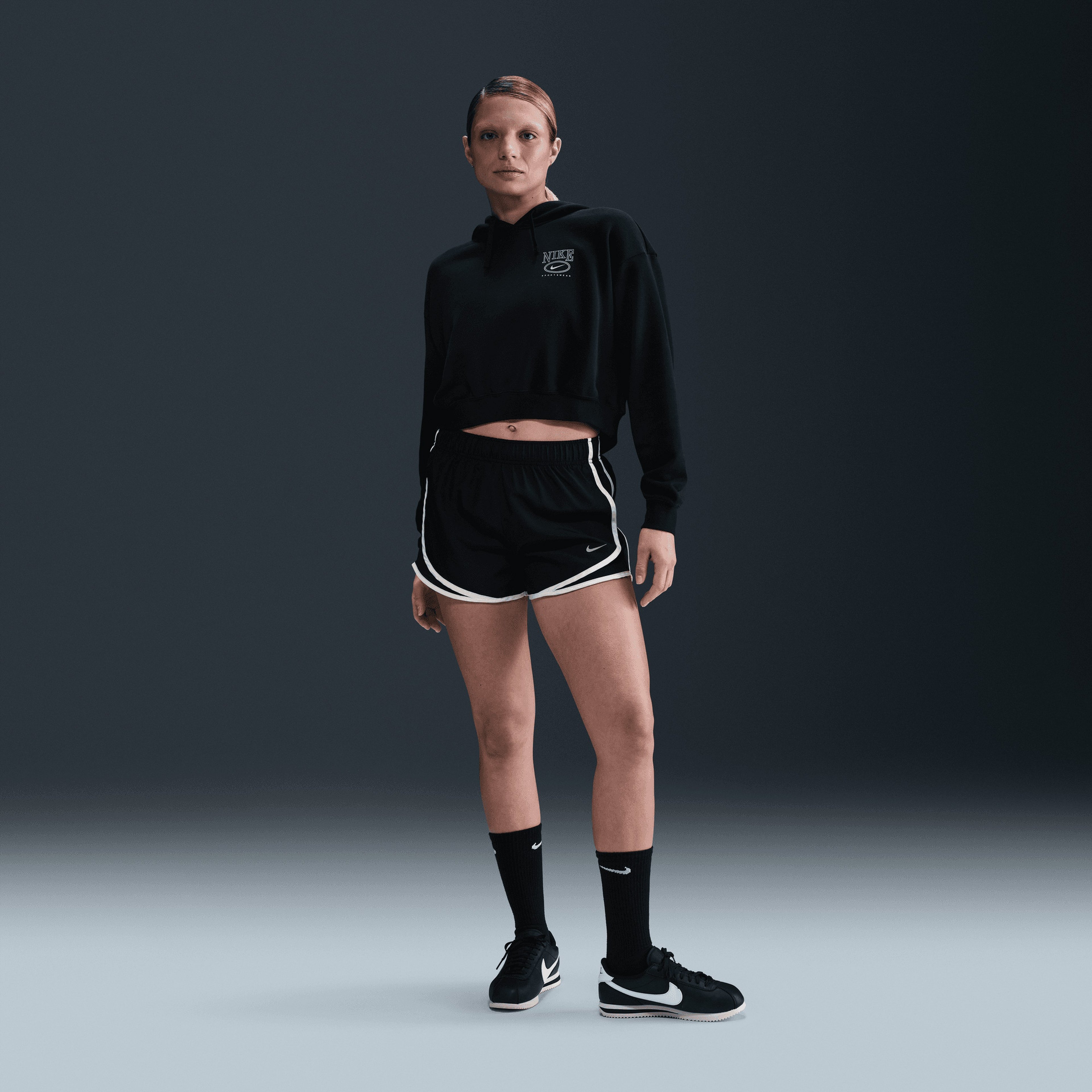 Nike Sportswear Club Kadın Siyah Eşofman Üstü