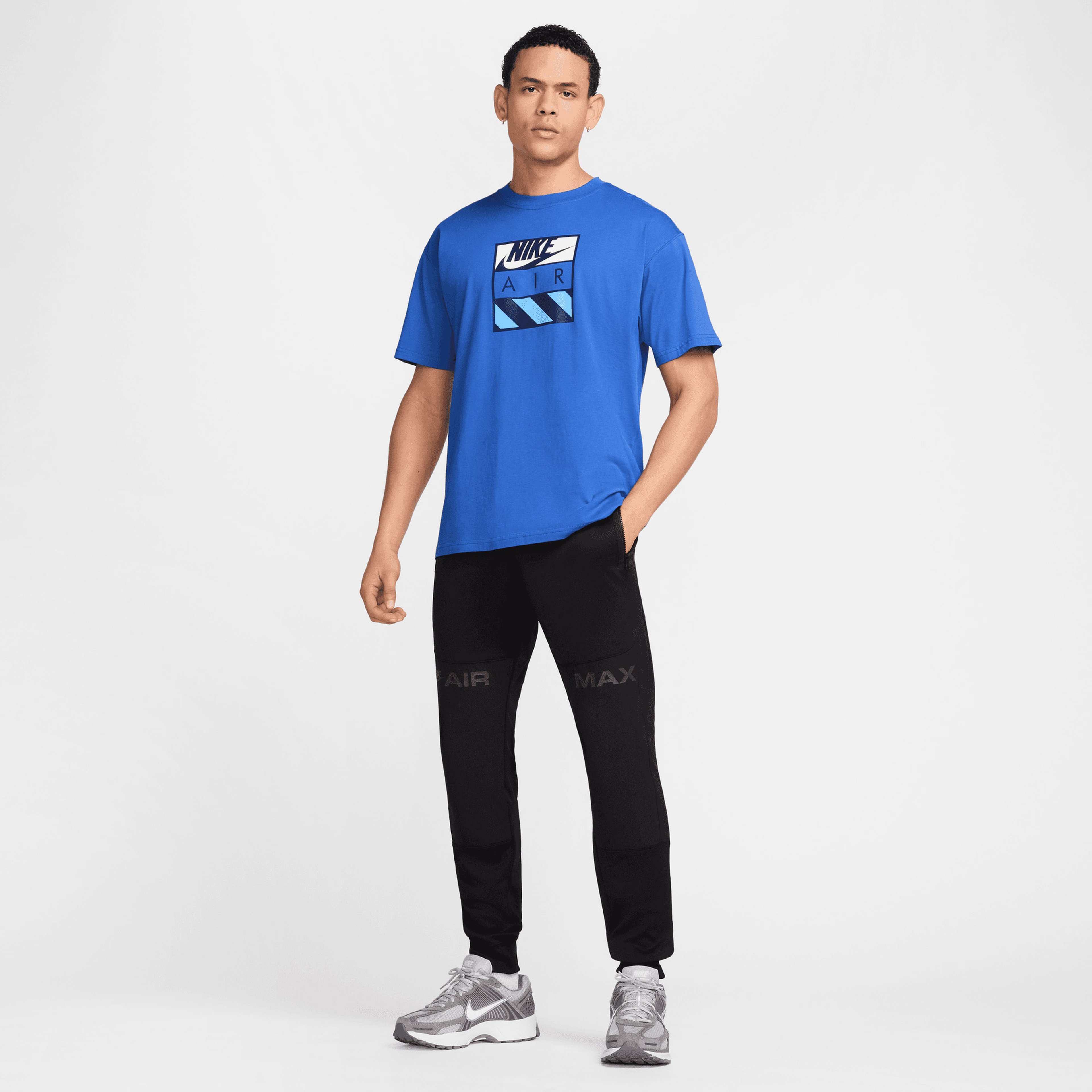 Nike Sportswear Max 90 Erkek Mavi T-Shirt