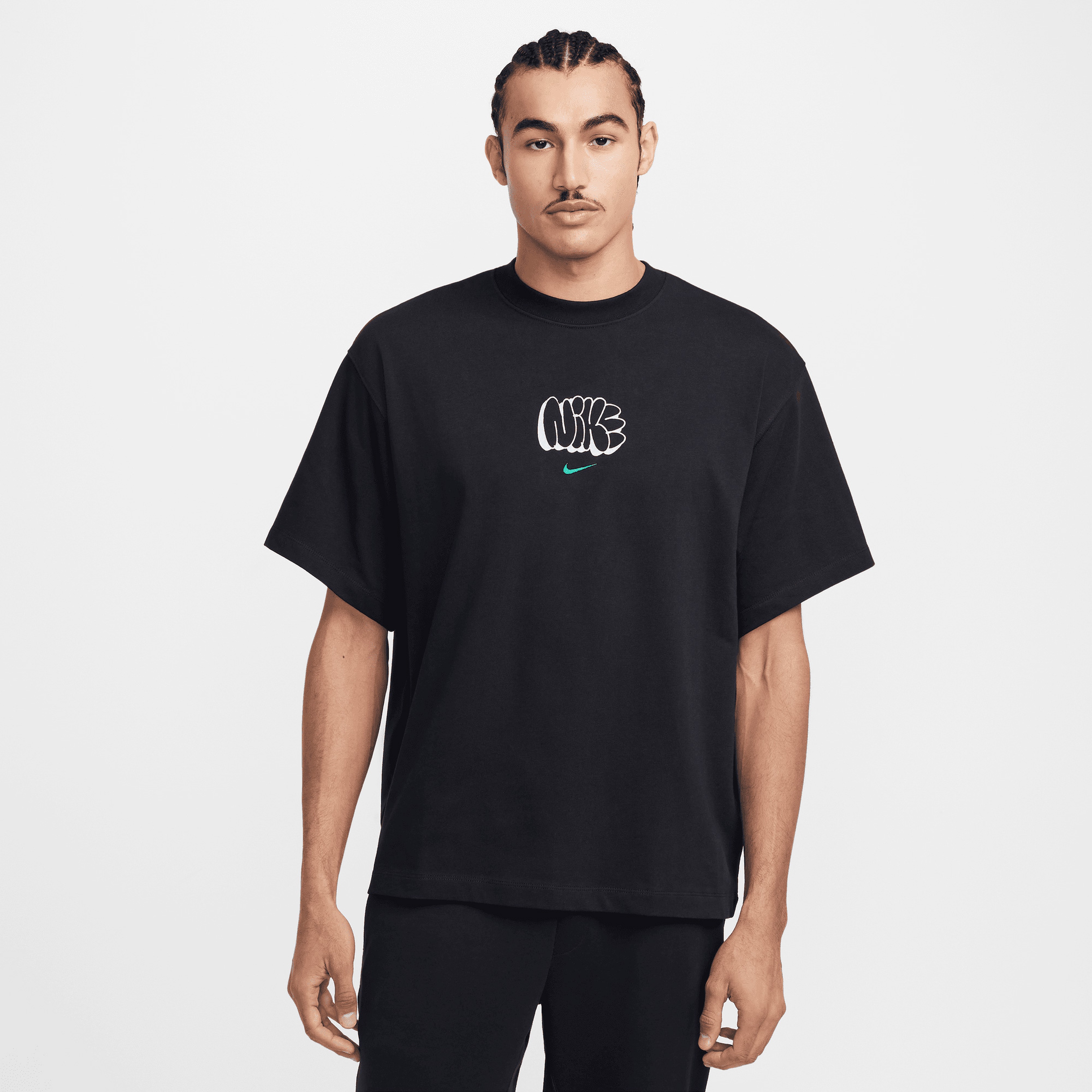 Nike Solo Swoosh Erkek Siyah T-Shirt