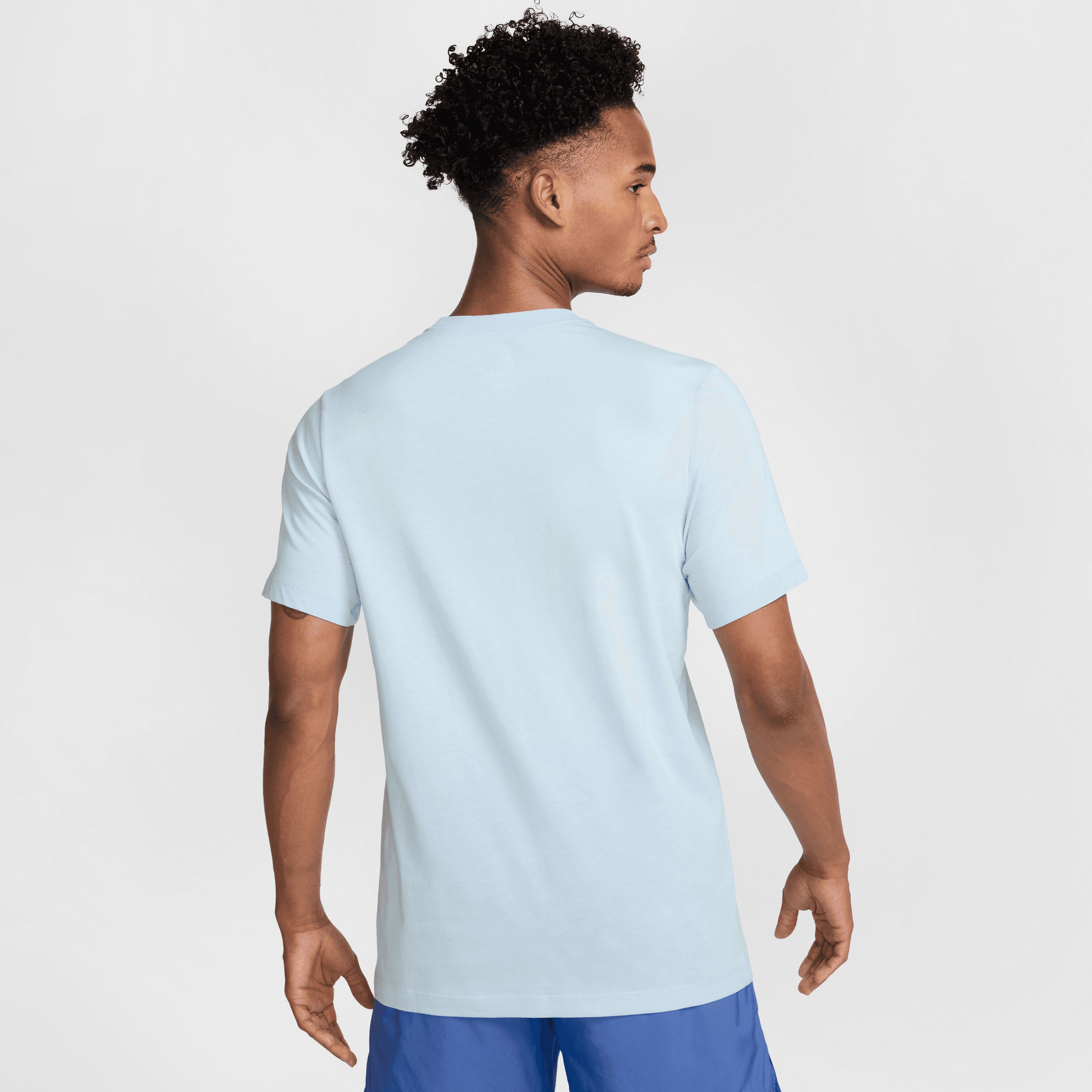 Nike Sportswear 12Mo Swoosh Erkek Mavi T-Shirt
