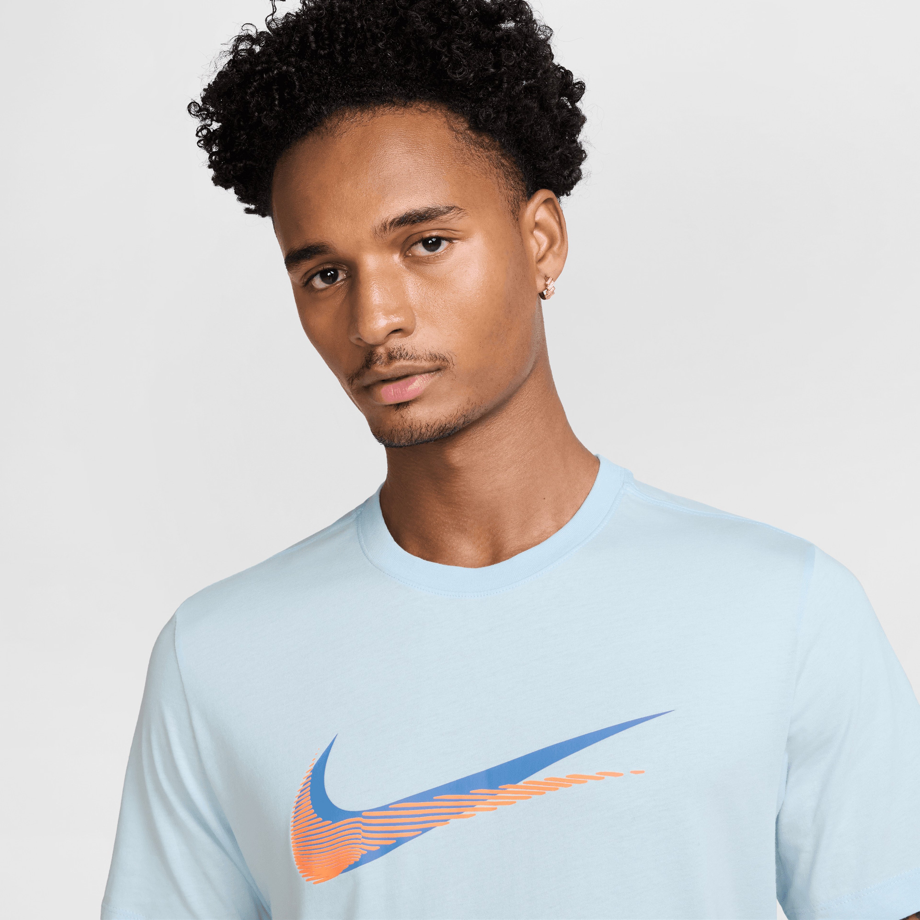 Nike Sportswear 12Mo Swoosh Erkek Mavi T-Shirt