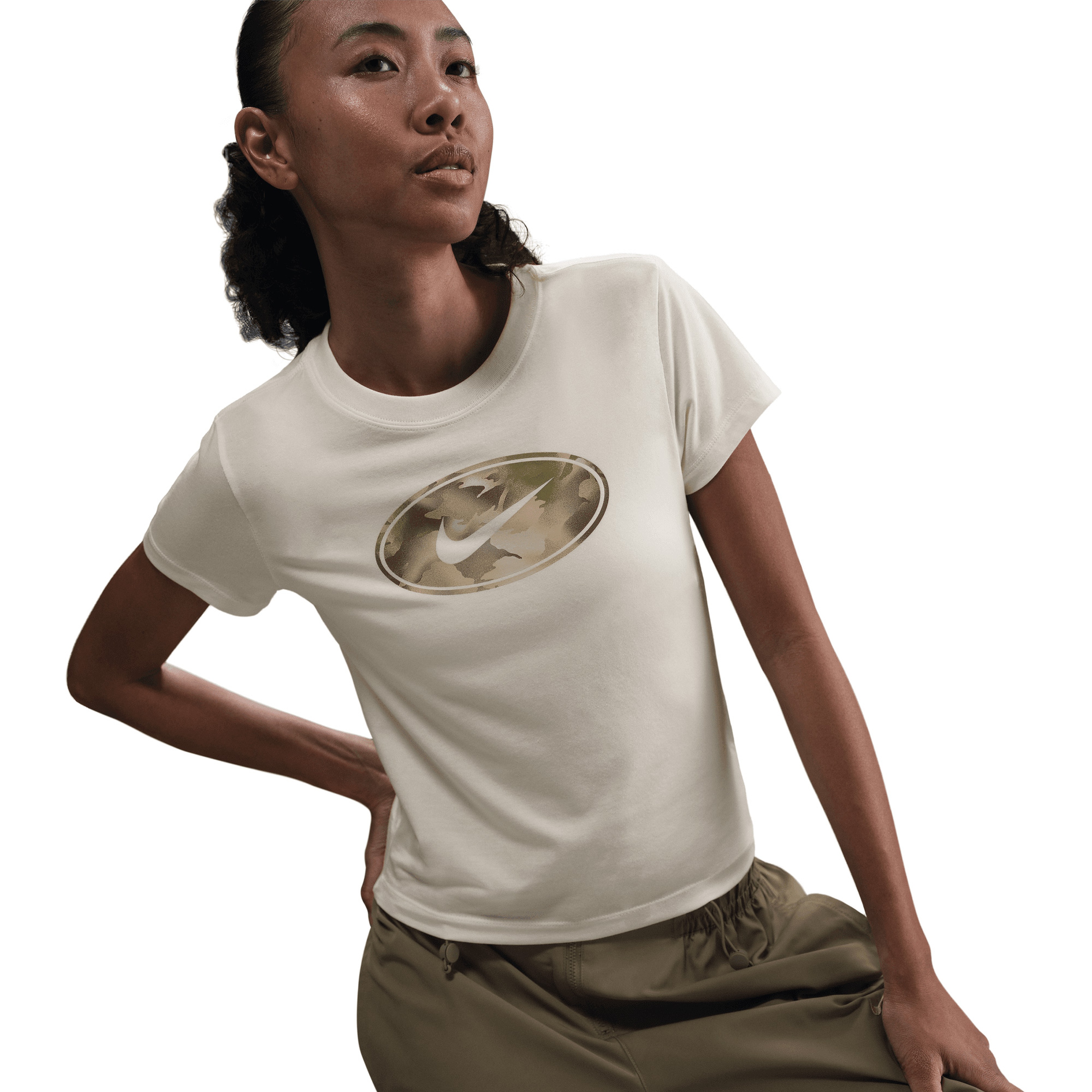 Nike Sportswear Street Kadın Beyaz T-Shirt