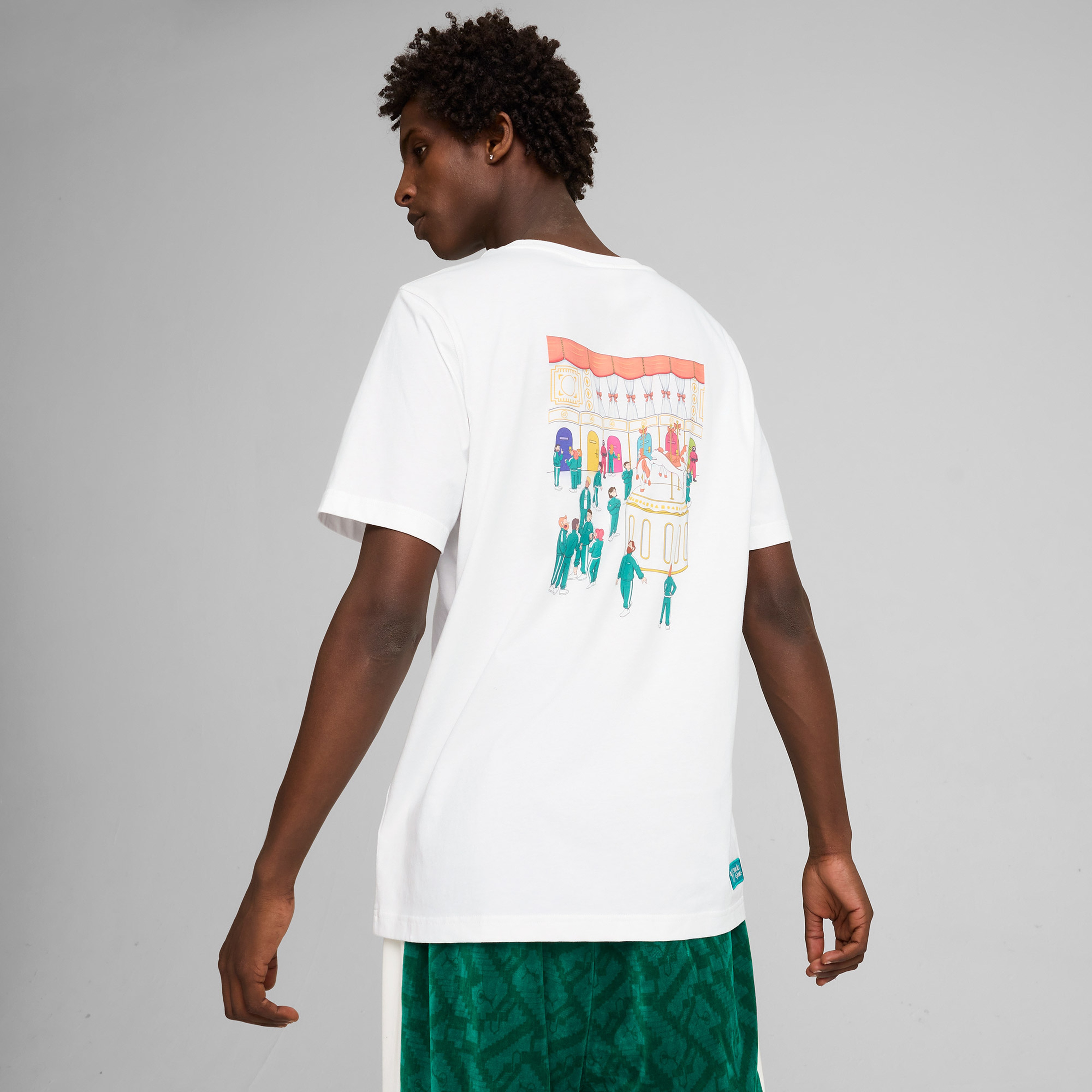 Puma X Squid Game Erkek Beyaz T-Shirt