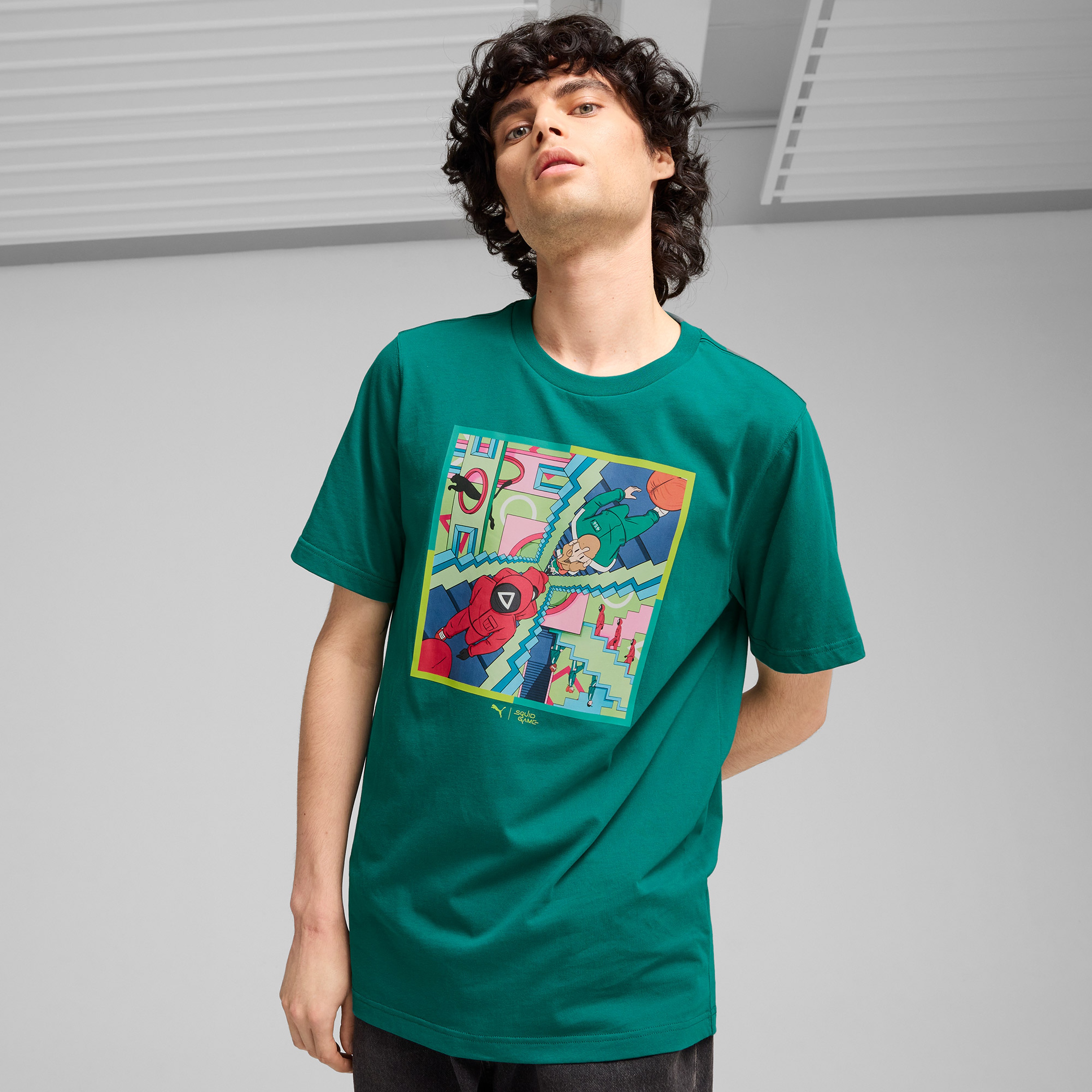 Puma X Squid Game Erkek Yeşil T-Shirt