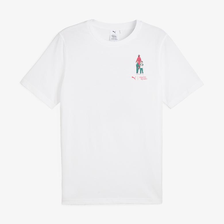 Puma X Squid Game Erkek Beyaz T-Shirt