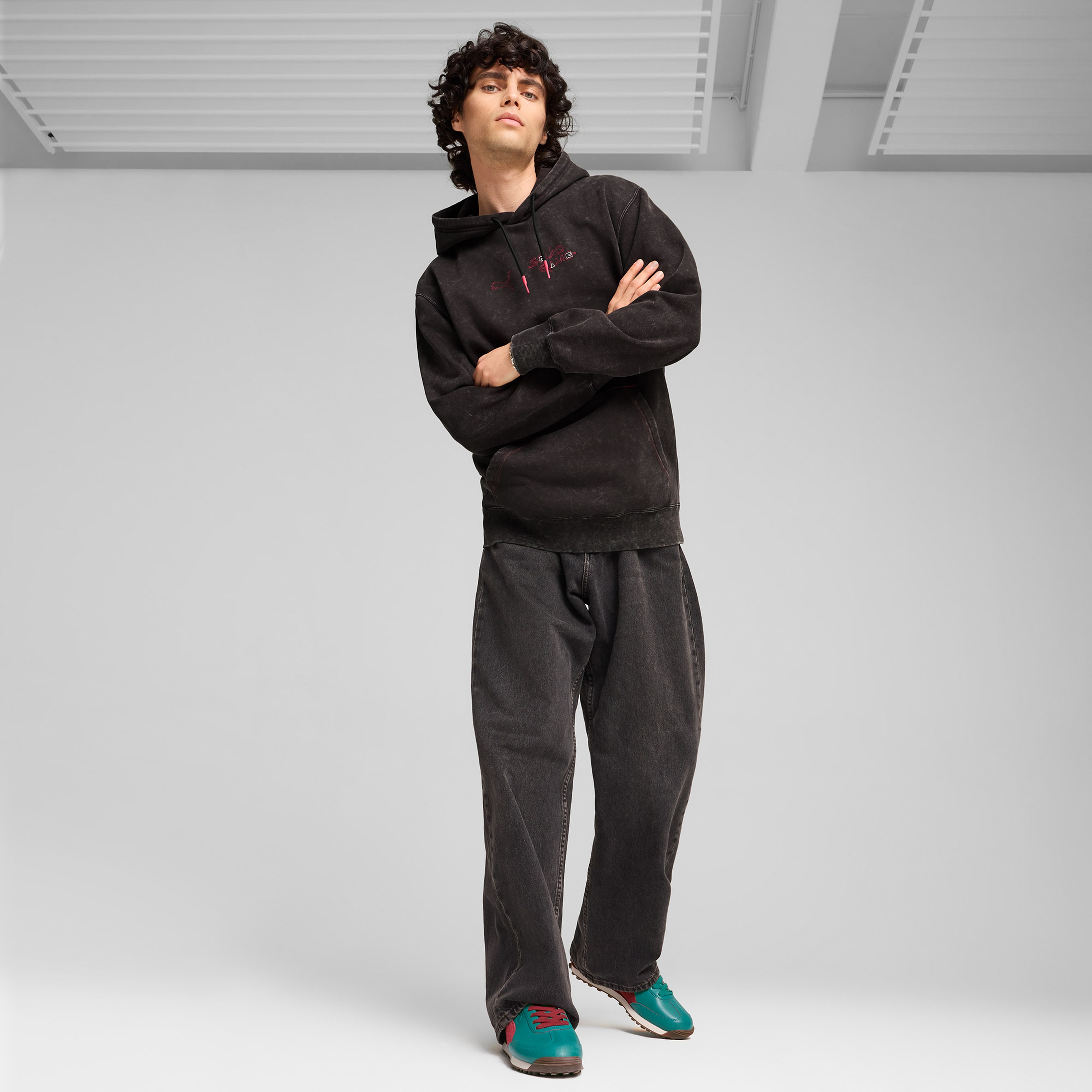 Puma X Squid Game Erkek Siyah Sweatshirt