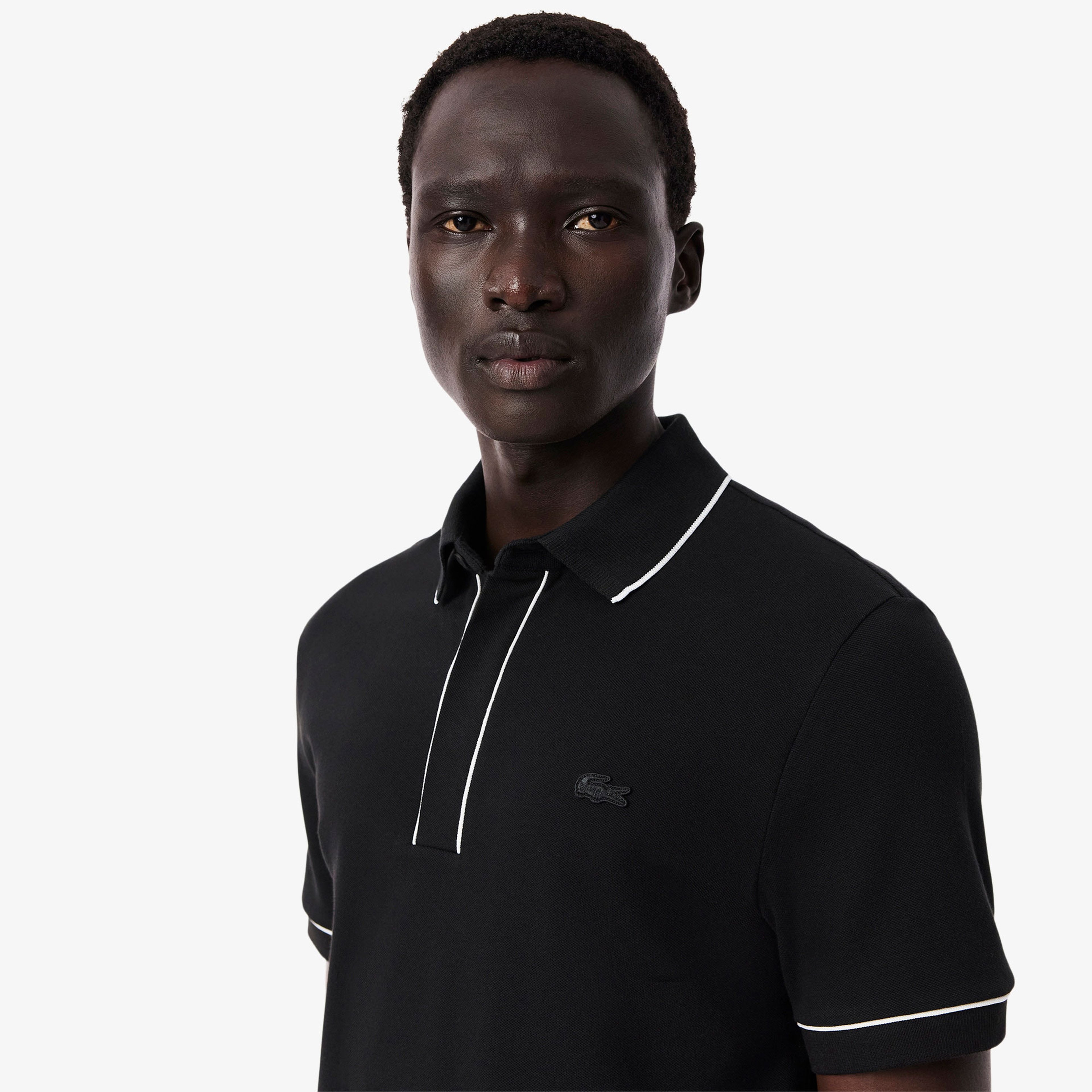 Lacoste Paris Erkek Regular Fit Organik Pamuk Siyah Polo
