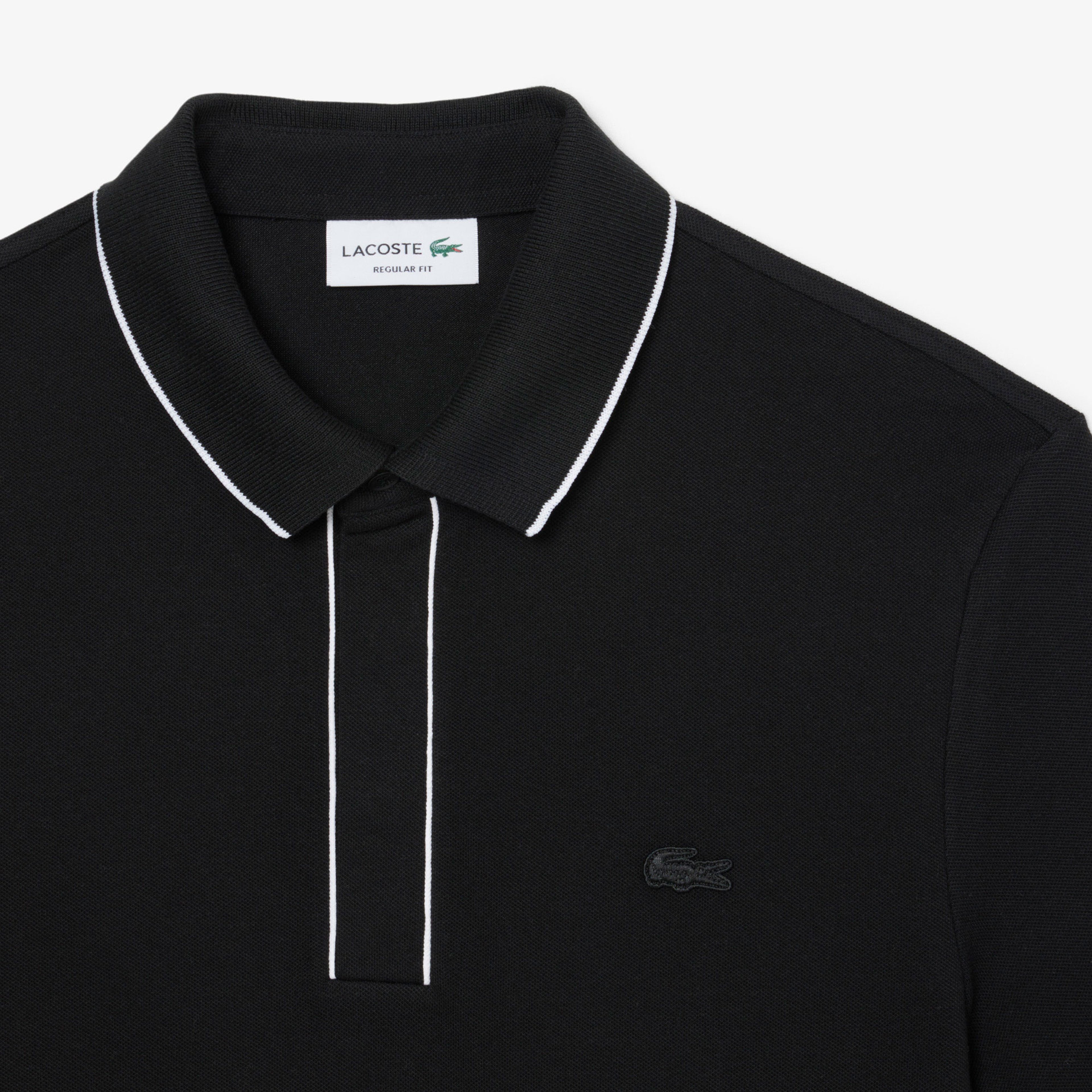 Lacoste Paris Erkek Regular Fit Organik Pamuk Siyah Polo