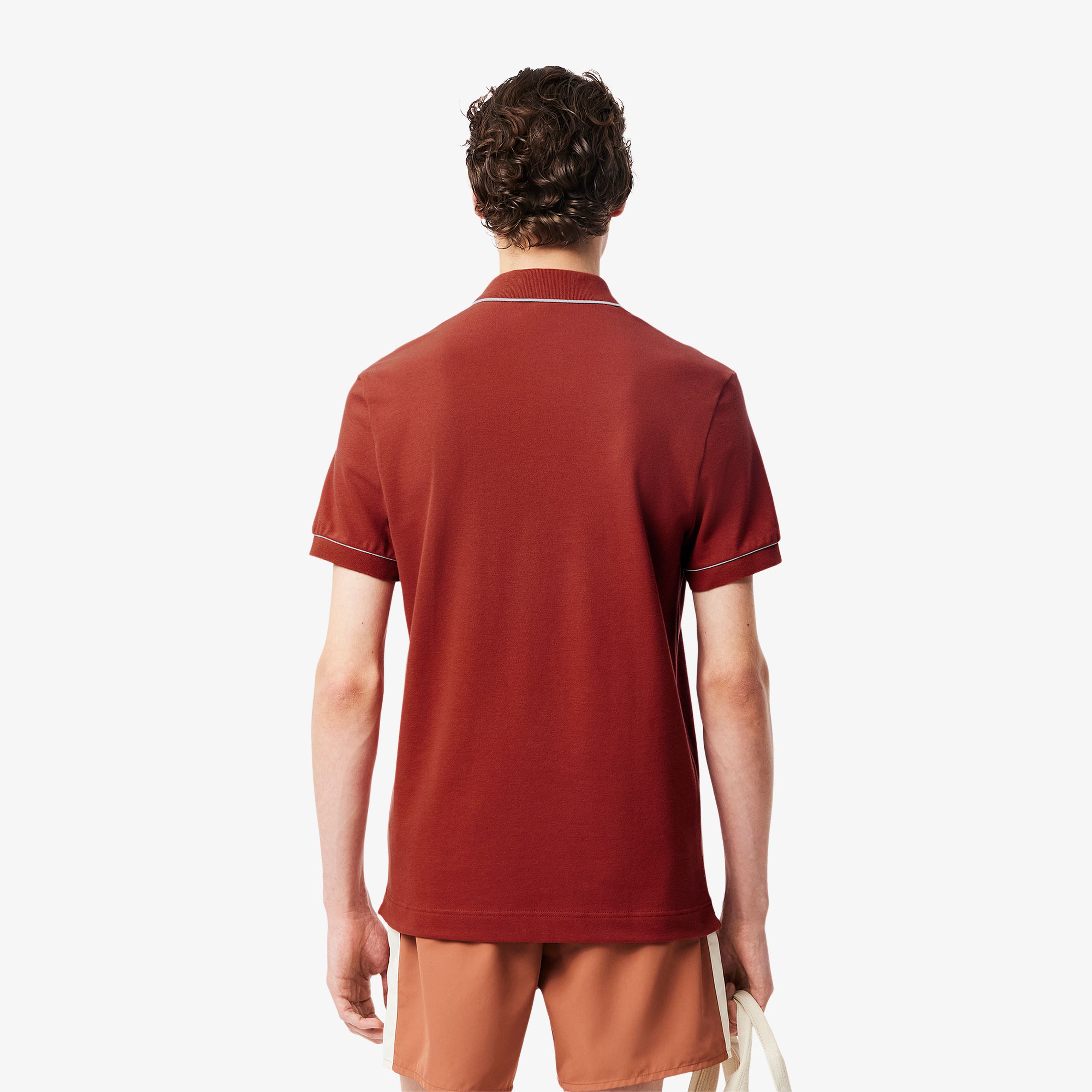 Erkek Regular Fit Organik Pamuk Kahverengi Paris Polo