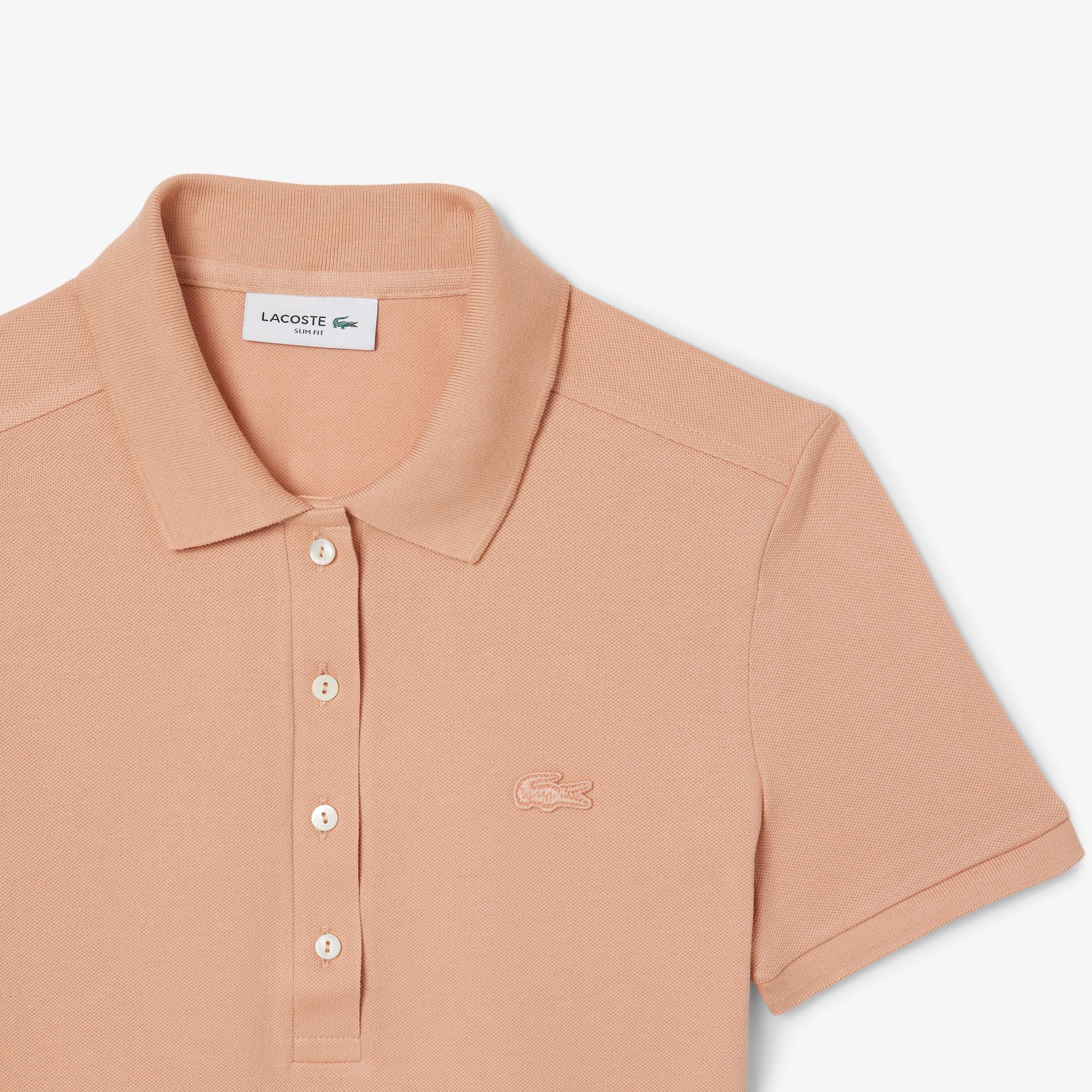 L.12.D Kadın Slim Fit Kahverengi Polo