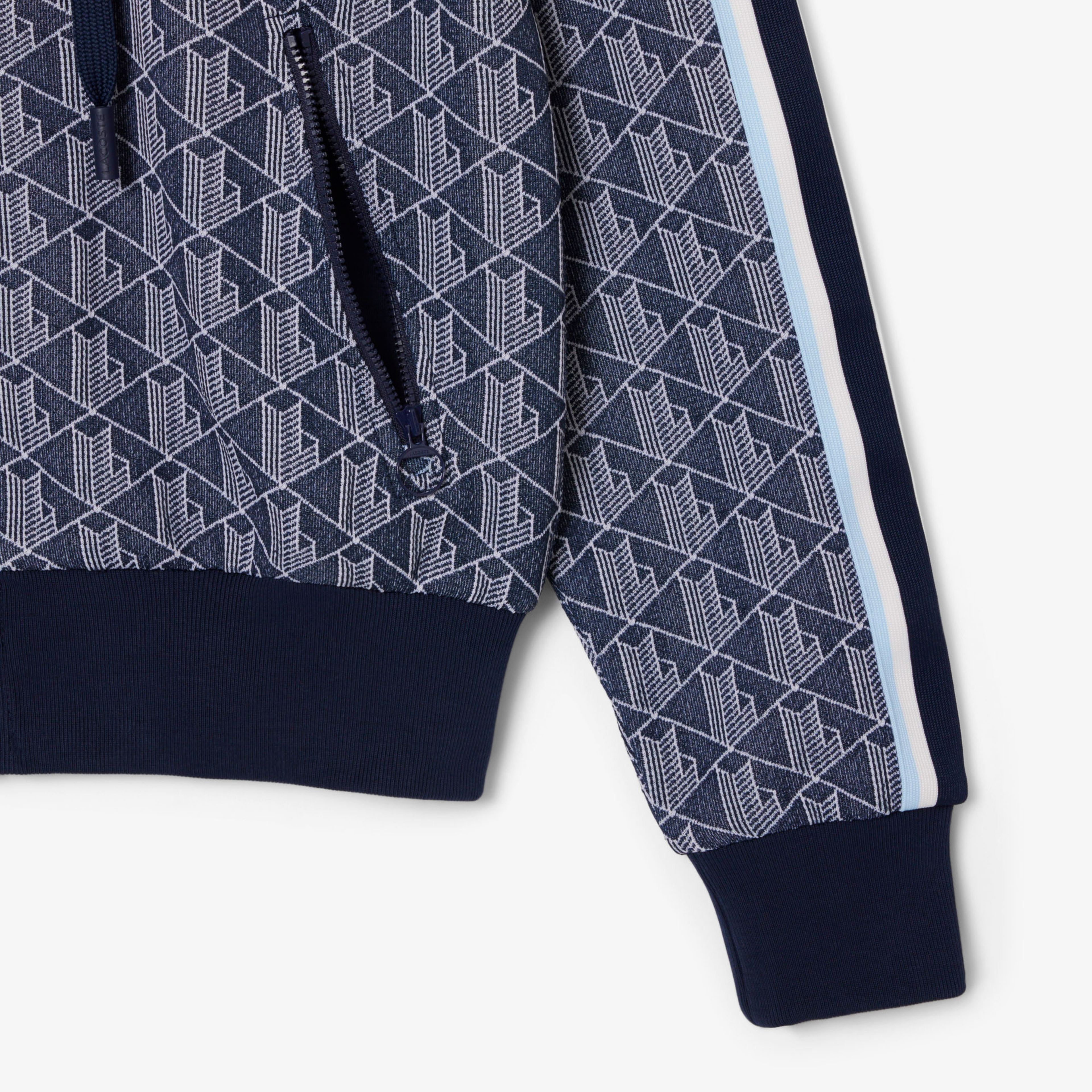 Lacoste Regular Fit Monogram Kadın Lacivert Sweatshirt