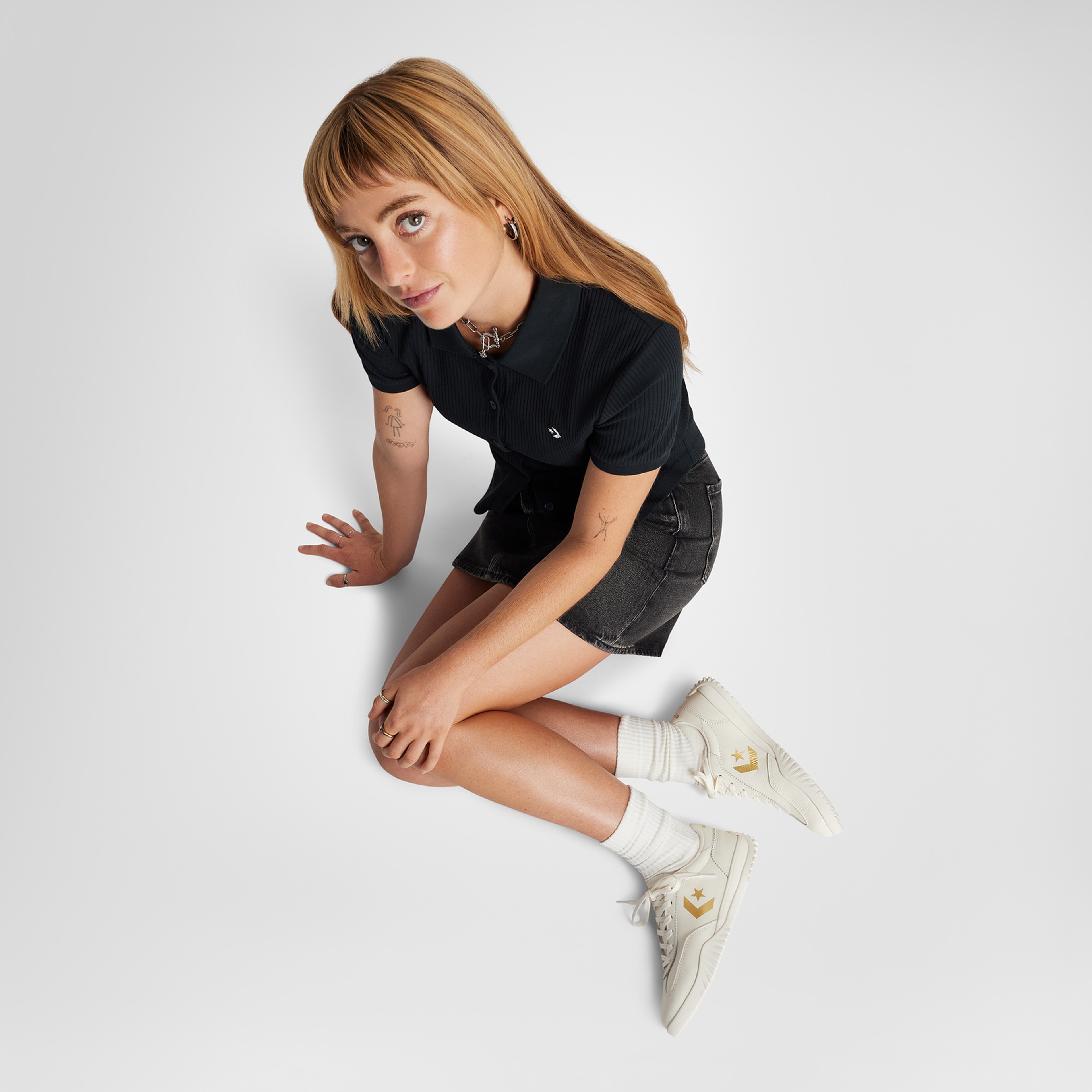 Converse Run Star Trainer Unisex Krem Deri Sneaker