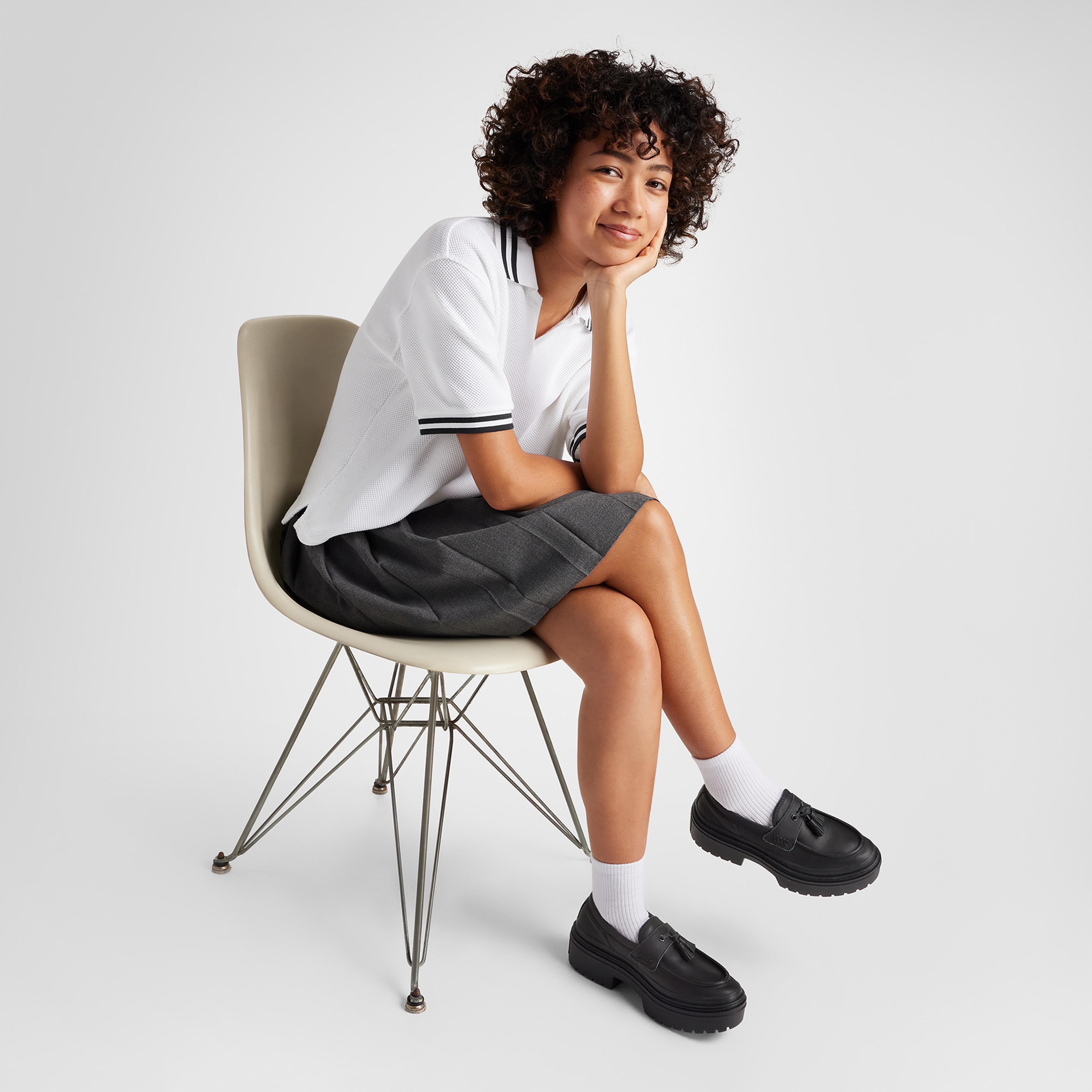 Converse Chuck Taylor All Star Lugged Heel Loafer Kadın Siyah Deri Platform