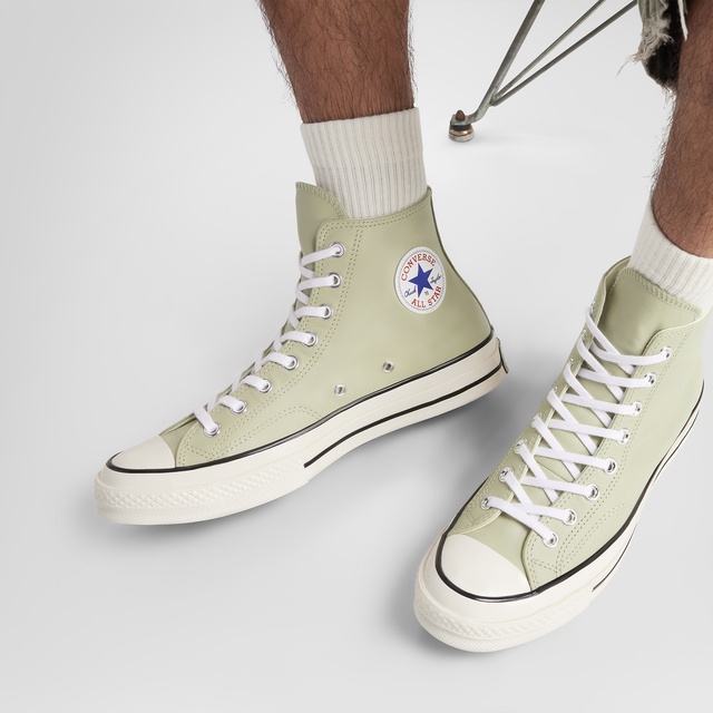 Converse Yeşil Converse Chuck 70 Unisex Deri Sneaker