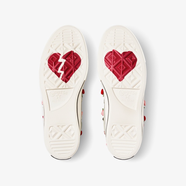 Converse Krem Converse Chuck 70 Roses Unisex Sneaker