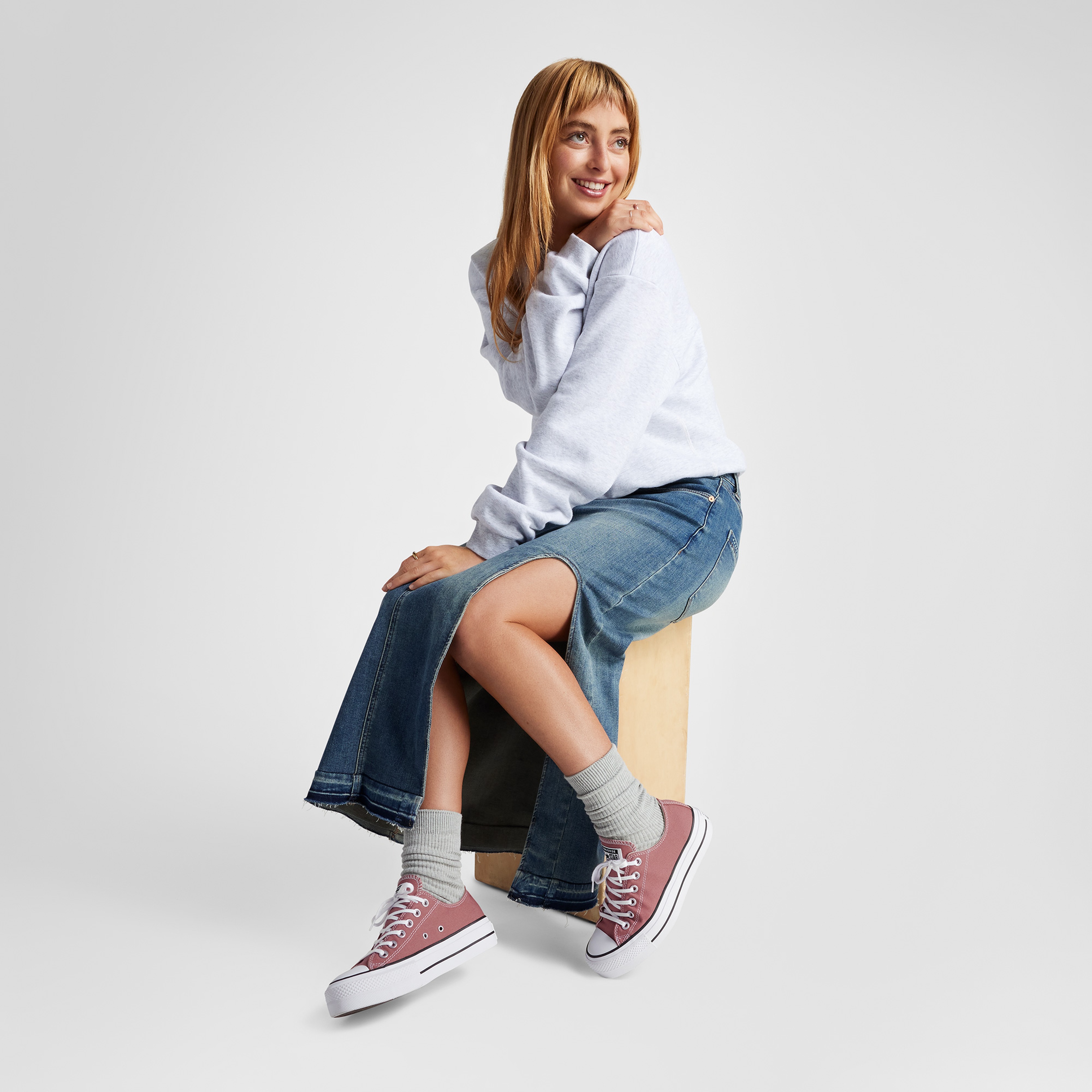 Converse Chuck Taylor All Star Lift Unisex Pembe Platform Sneaker