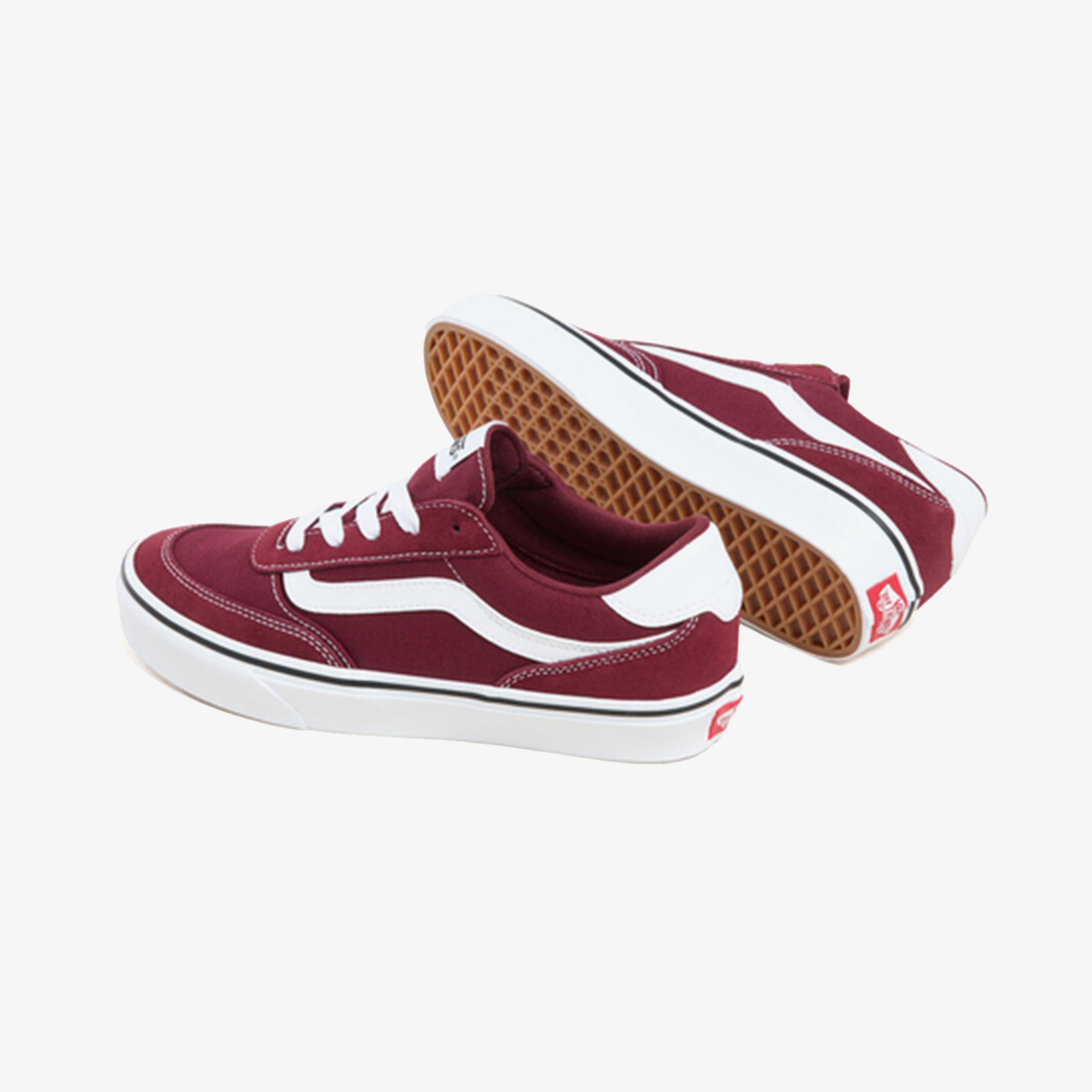 Vans Brooklyn Ls Kadın Bordo Sneaker