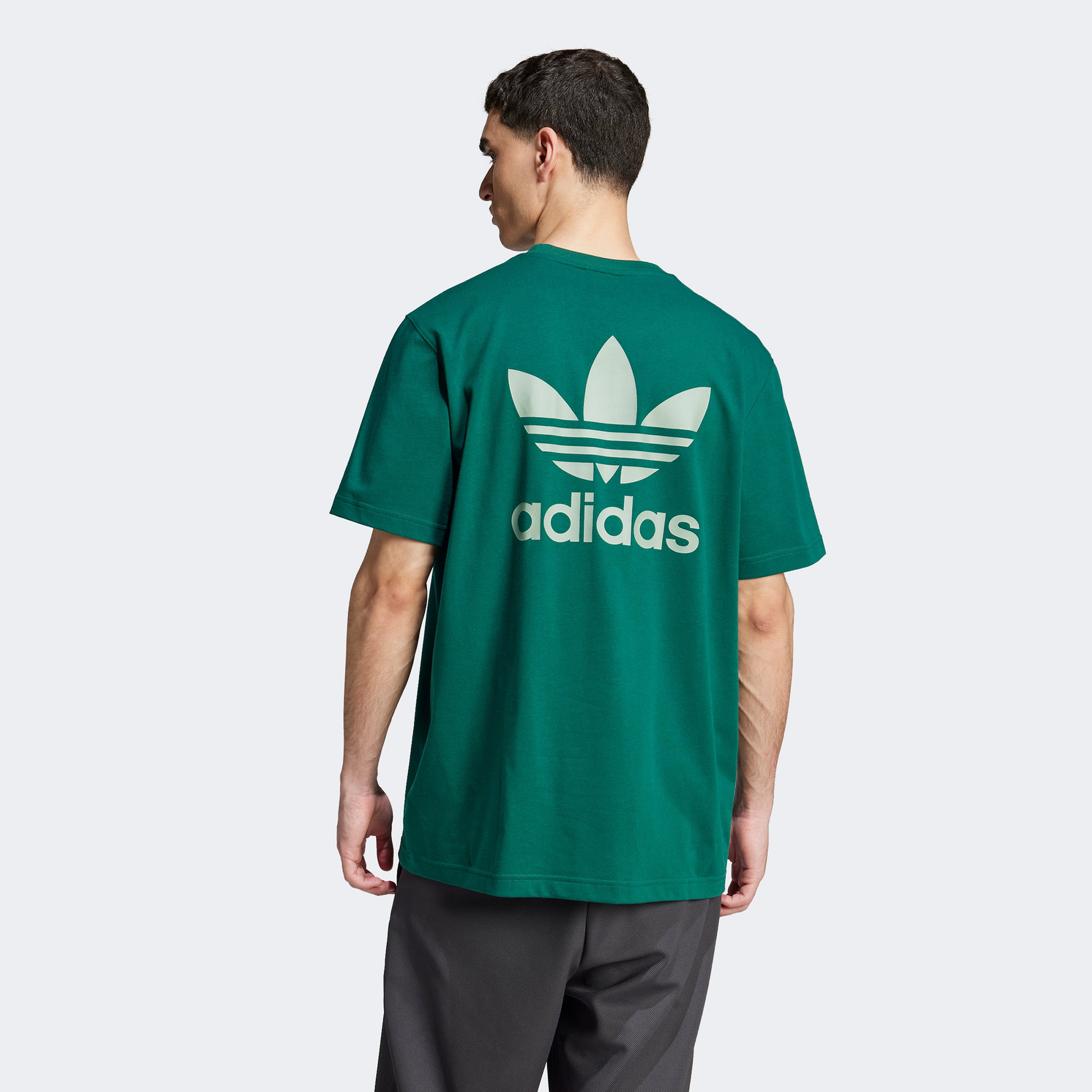 adidas Adicolor Classics Back+Front Trefoil Boxy Yeşil Erkek T-Shirt