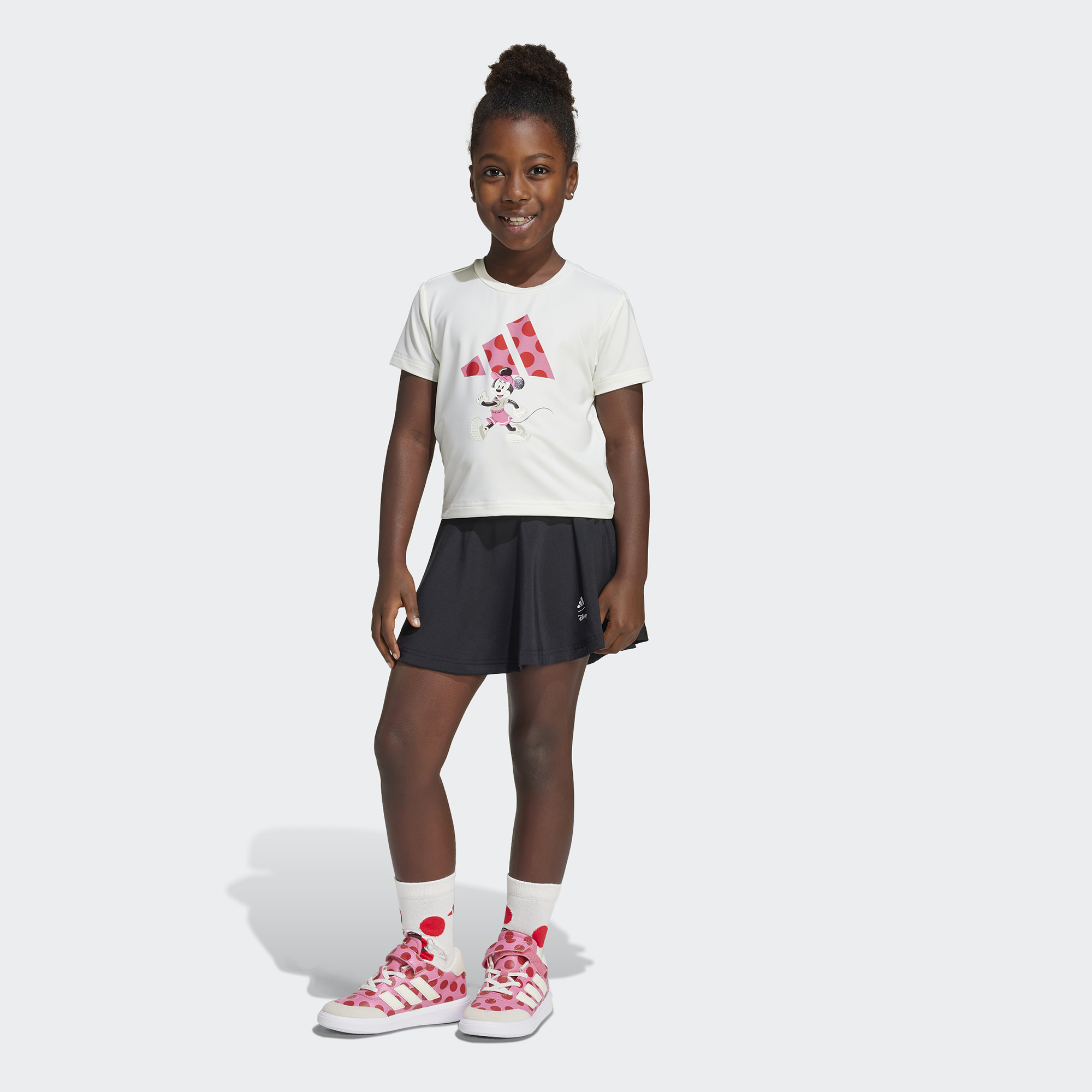 adidas Disney Minnie Mouse Çocuk Beyaz/Siyah Şort Takım