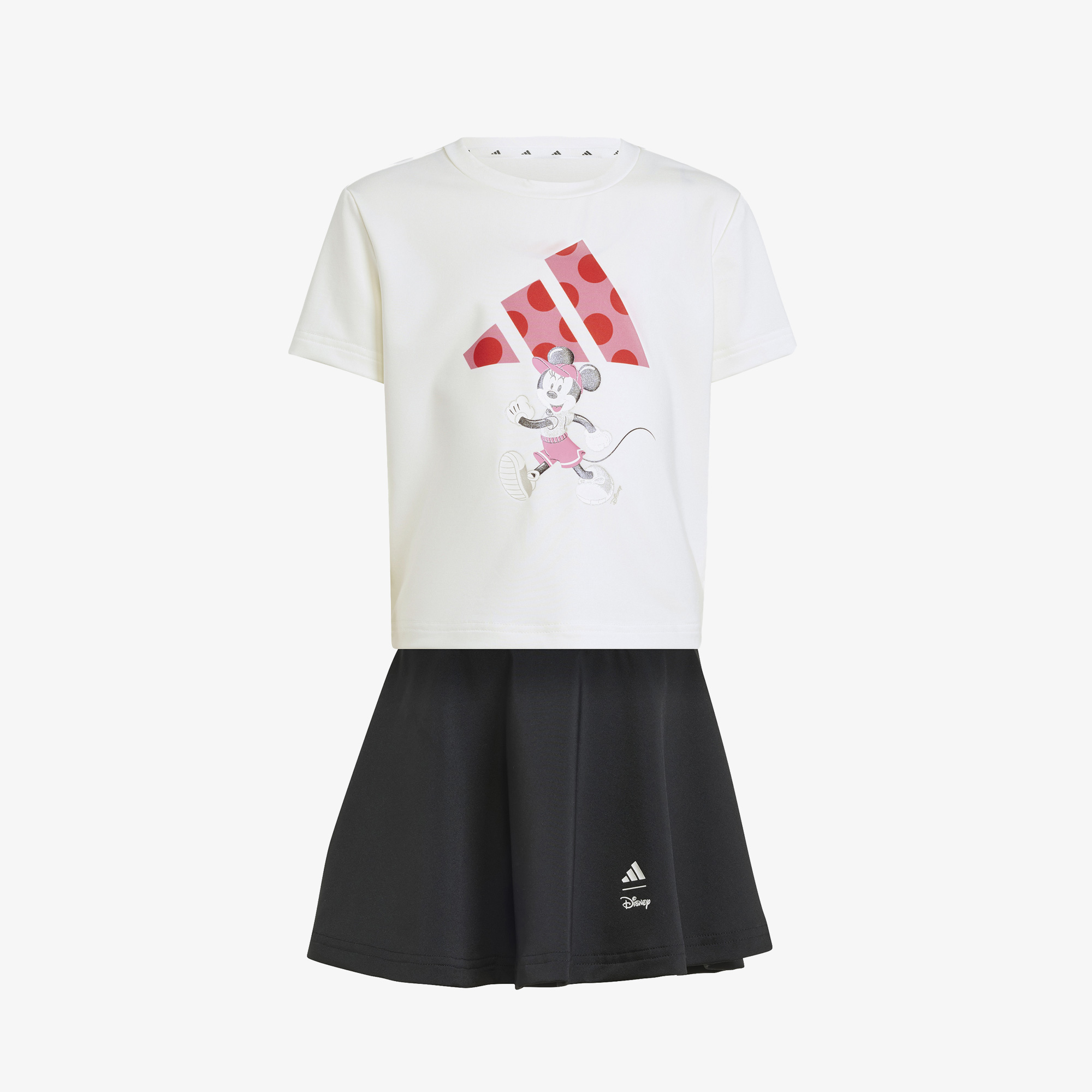 adidas Disney Minnie Mouse Çocuk Beyaz/Siyah Şort Takım