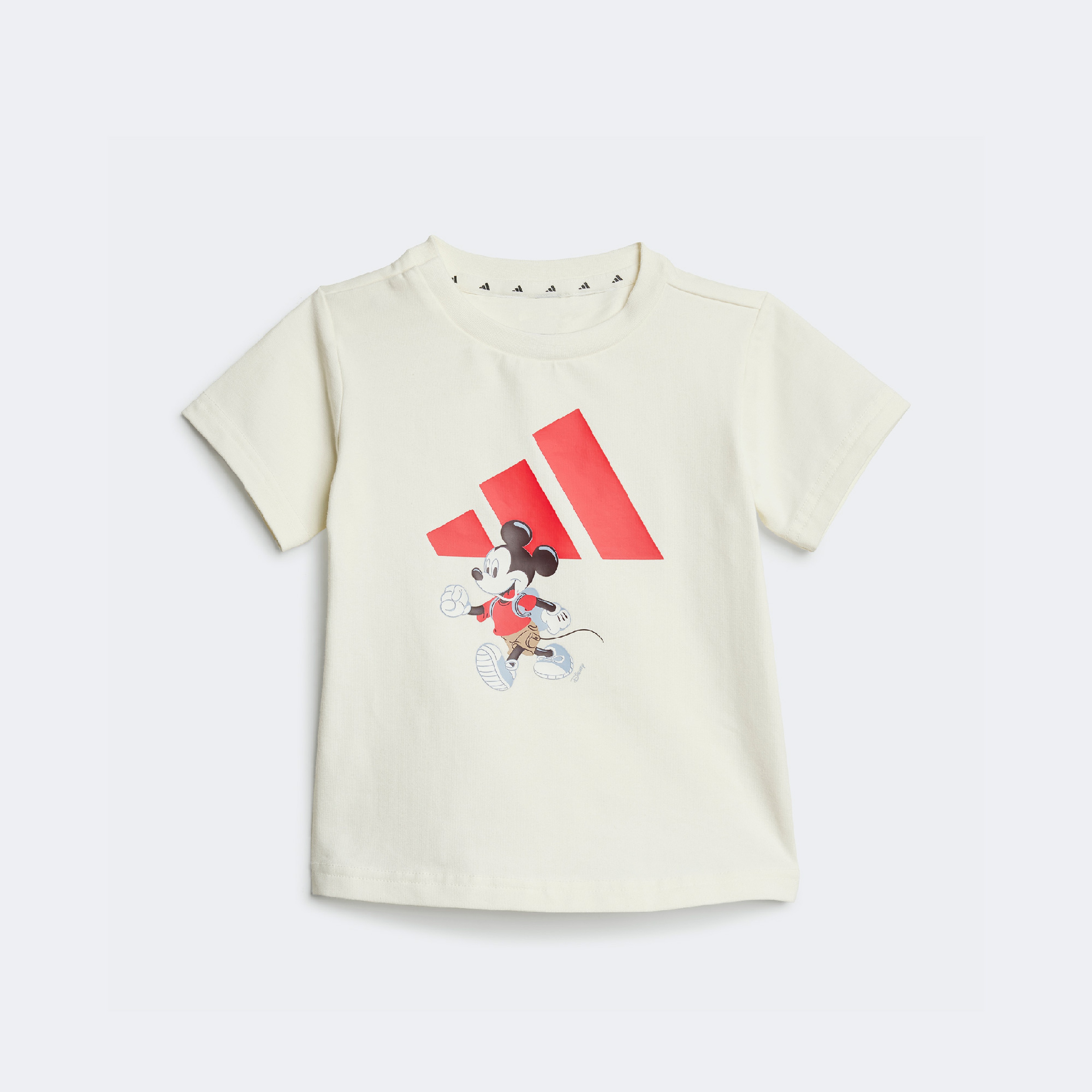 adidas Disney Mickey Mouse Çocuk Beyaz/Kırmızı Şort Takımı