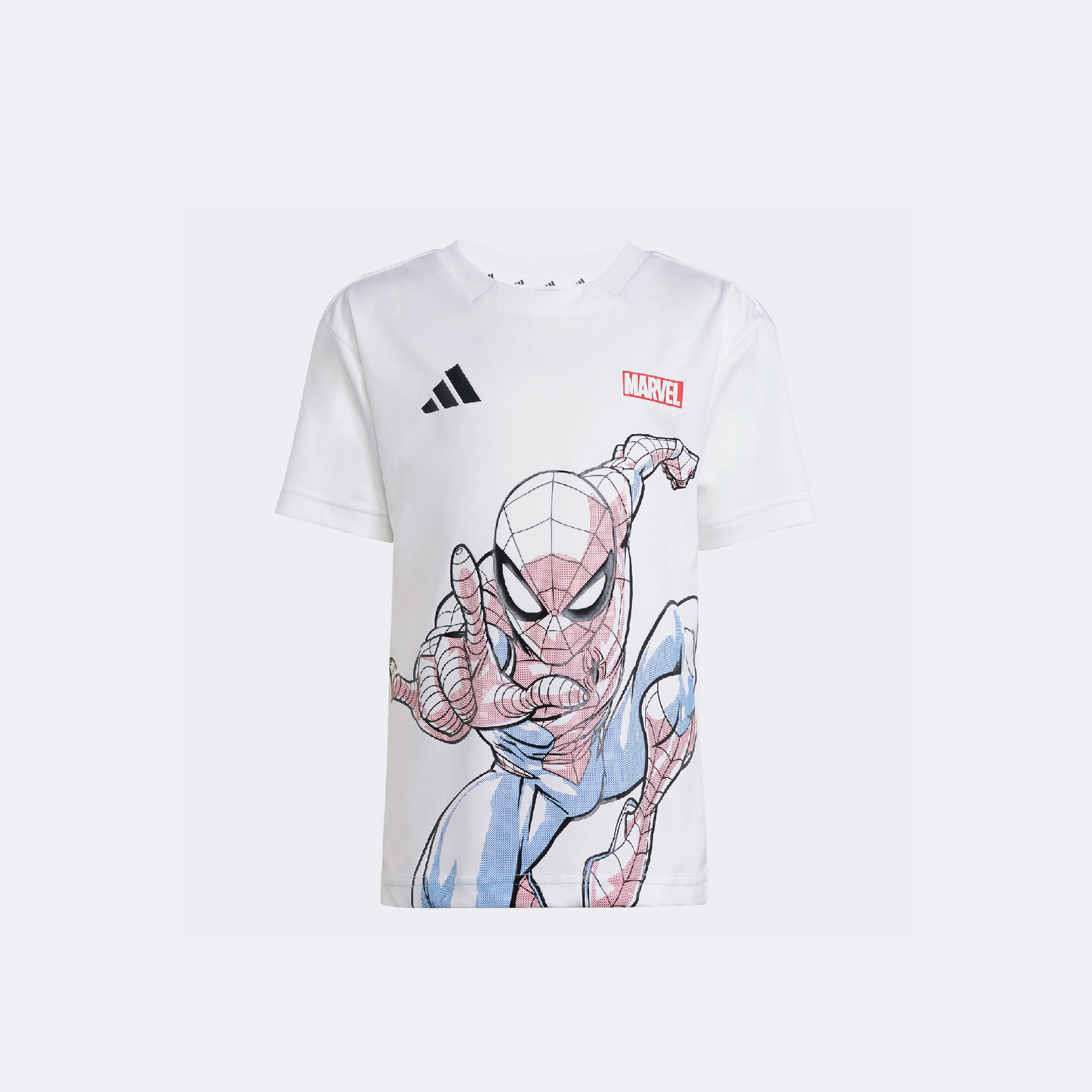 adidas X Marvel Spiderman Çocuk Beyaz/Siyah Şort Takımı
