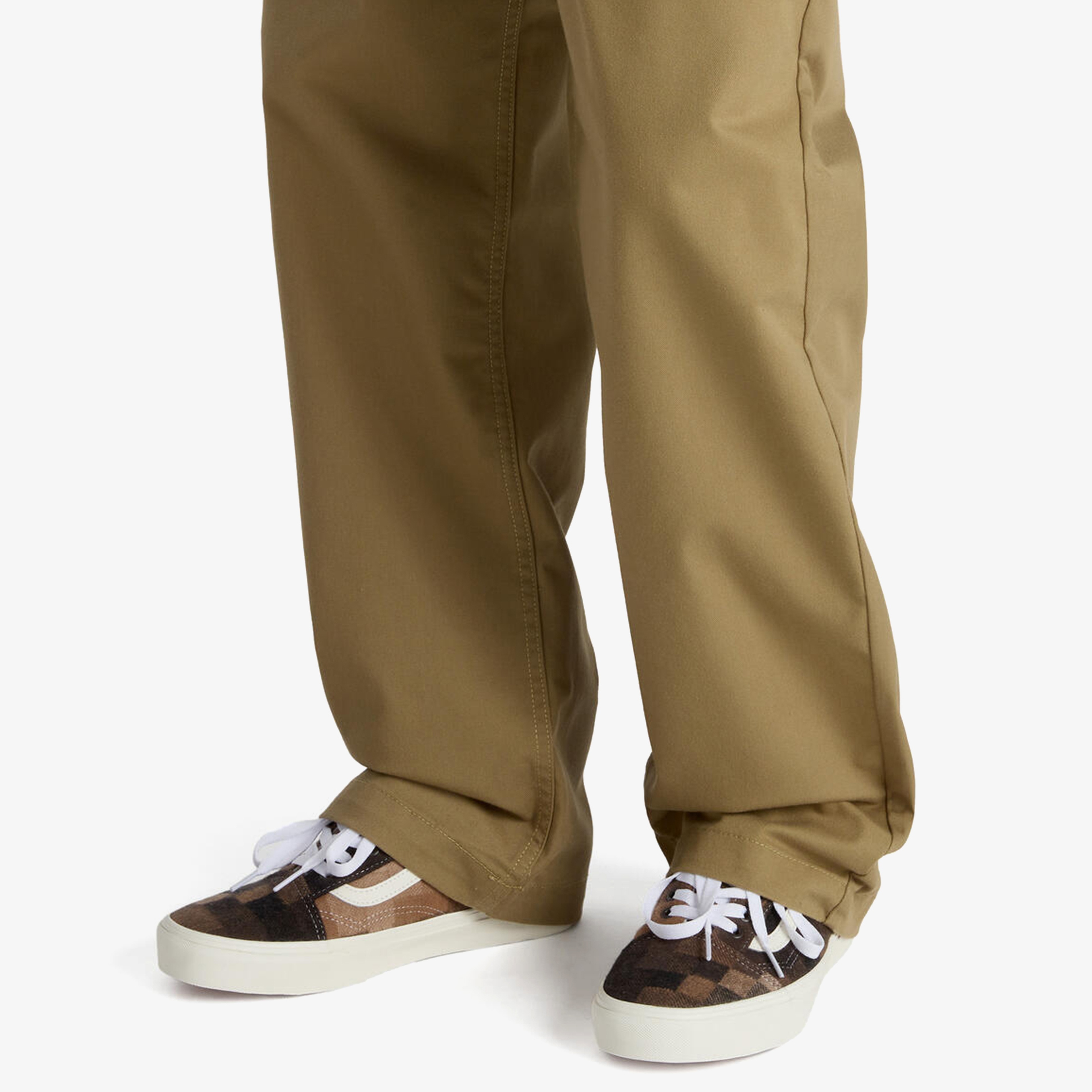 Vans Old Skool Checkerboard Unisex Kahverengi Sneaker