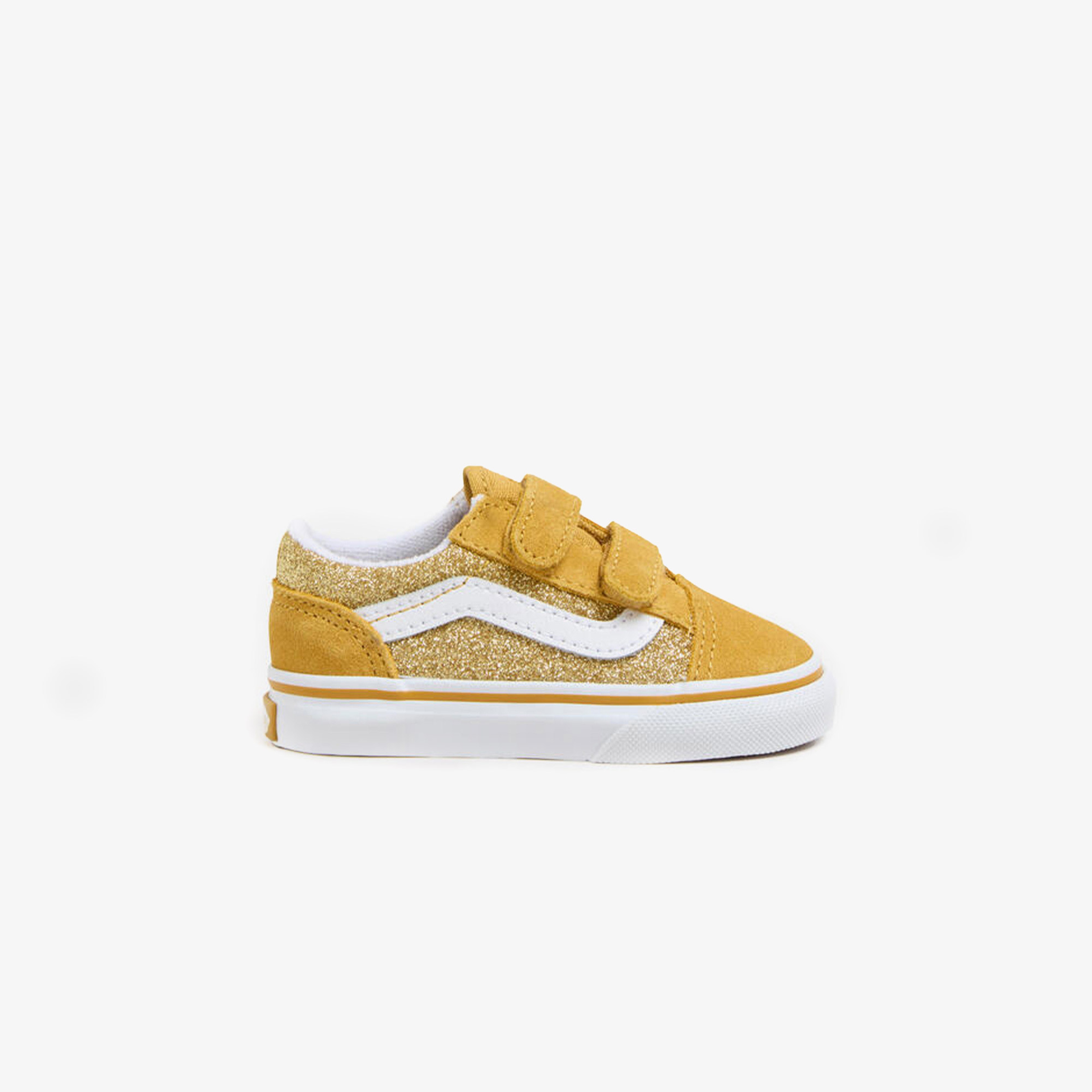 Vans Old Skool Toddler Bebek Sarı Simli Sneaker
