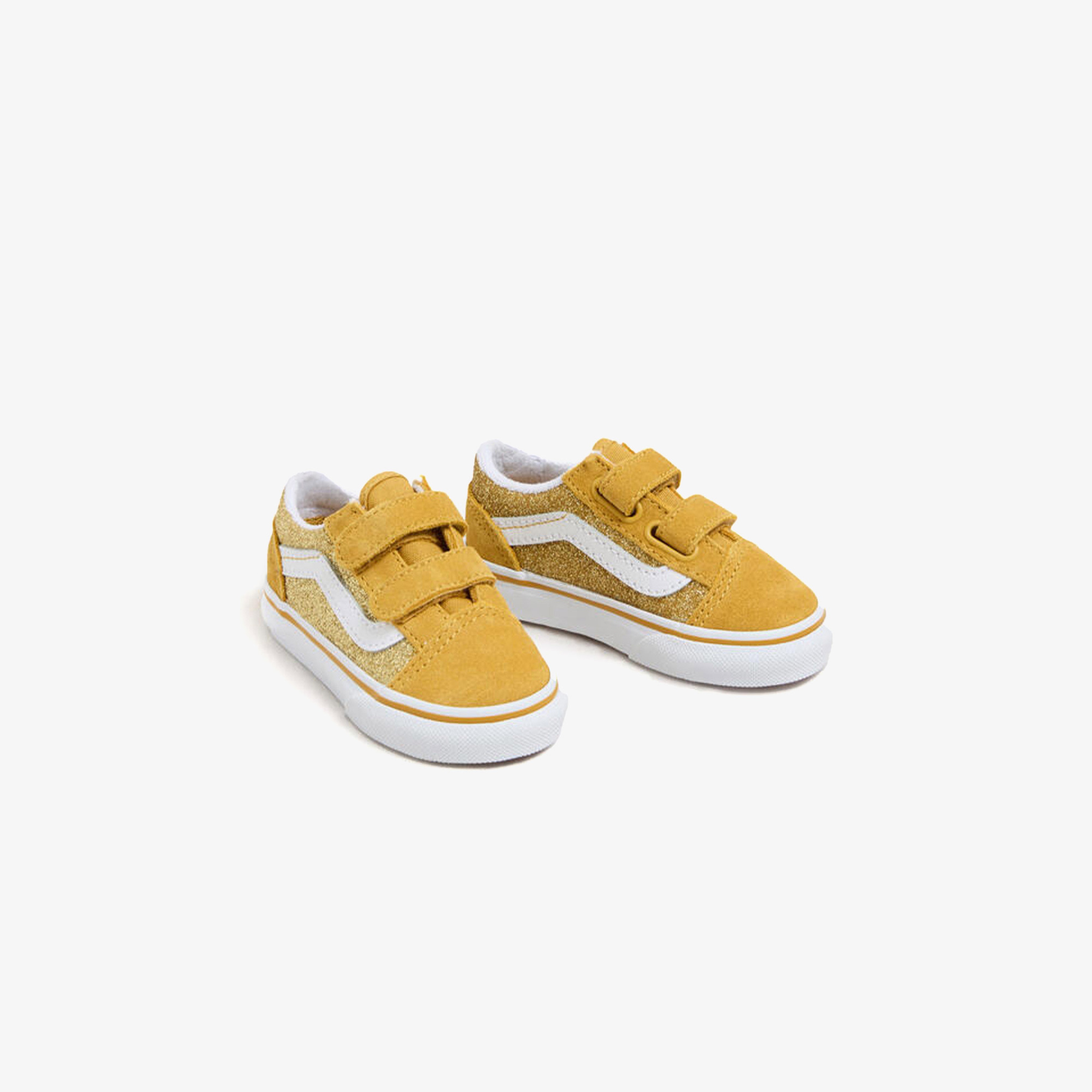 Vans Old Skool Toddler Bebek Sarı Simli Sneaker