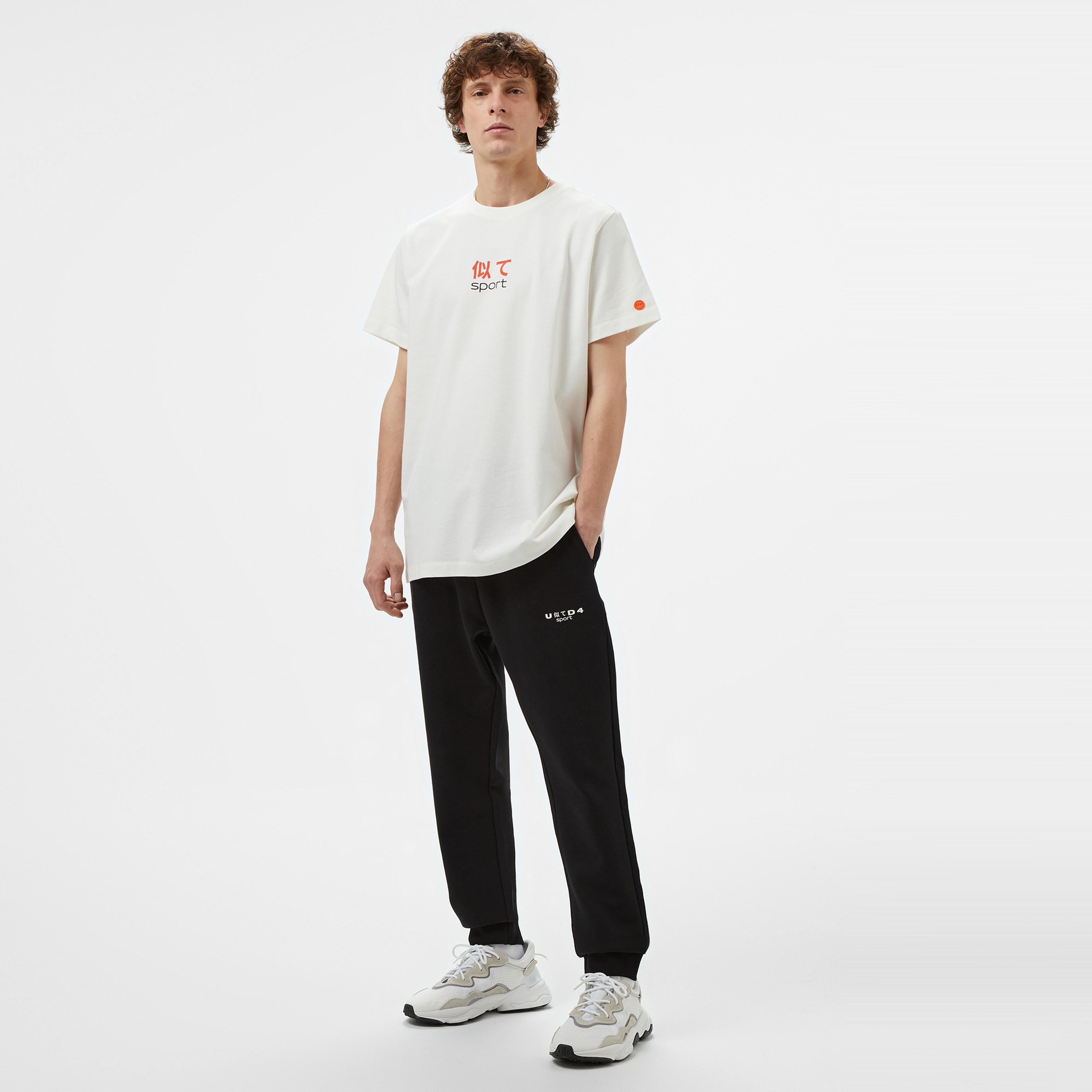 UNITED4 Sport Erkek Beyaz T-Shirt