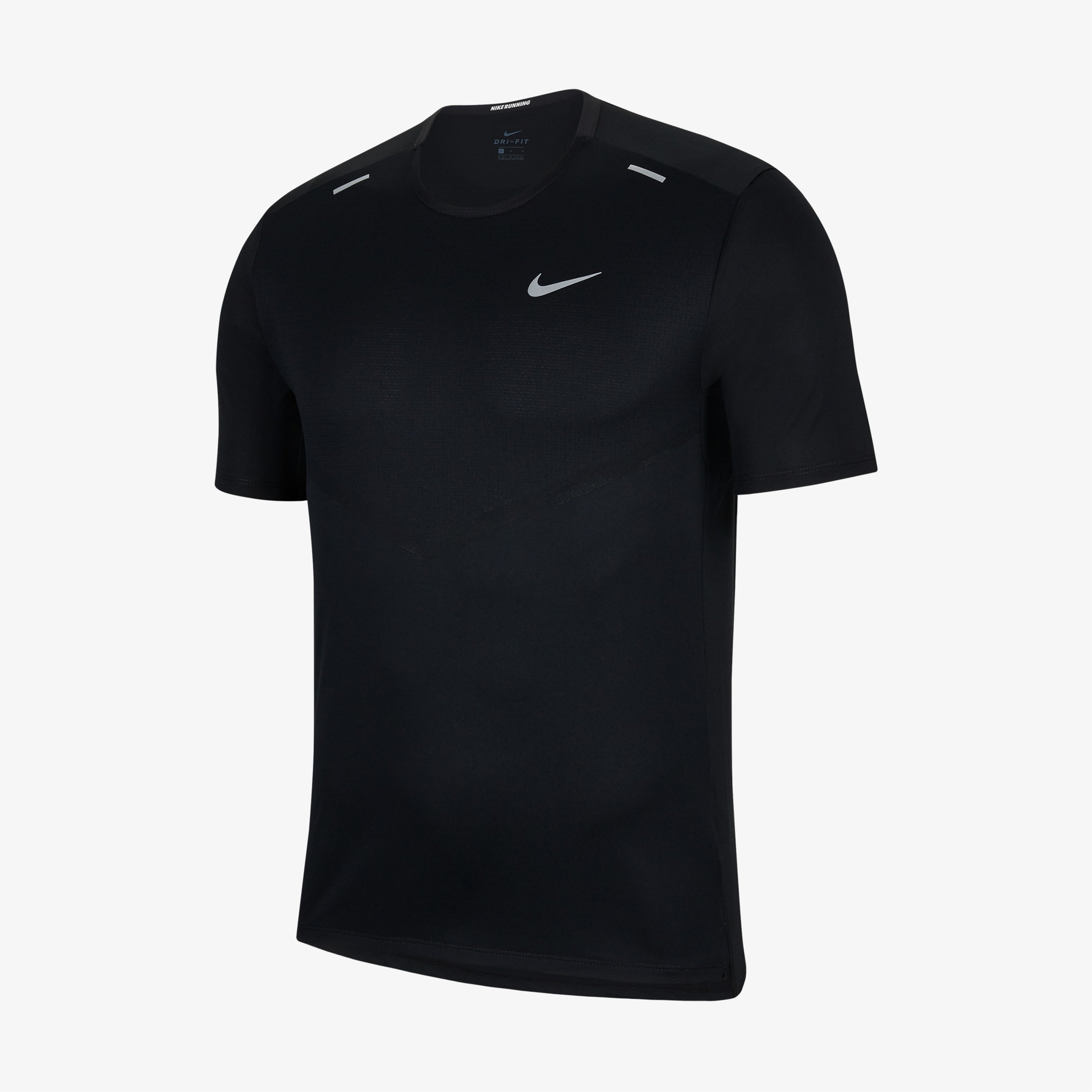 Nike Dri-Fit Rise 365 Erkek Siyah Antrenman T-Shirt