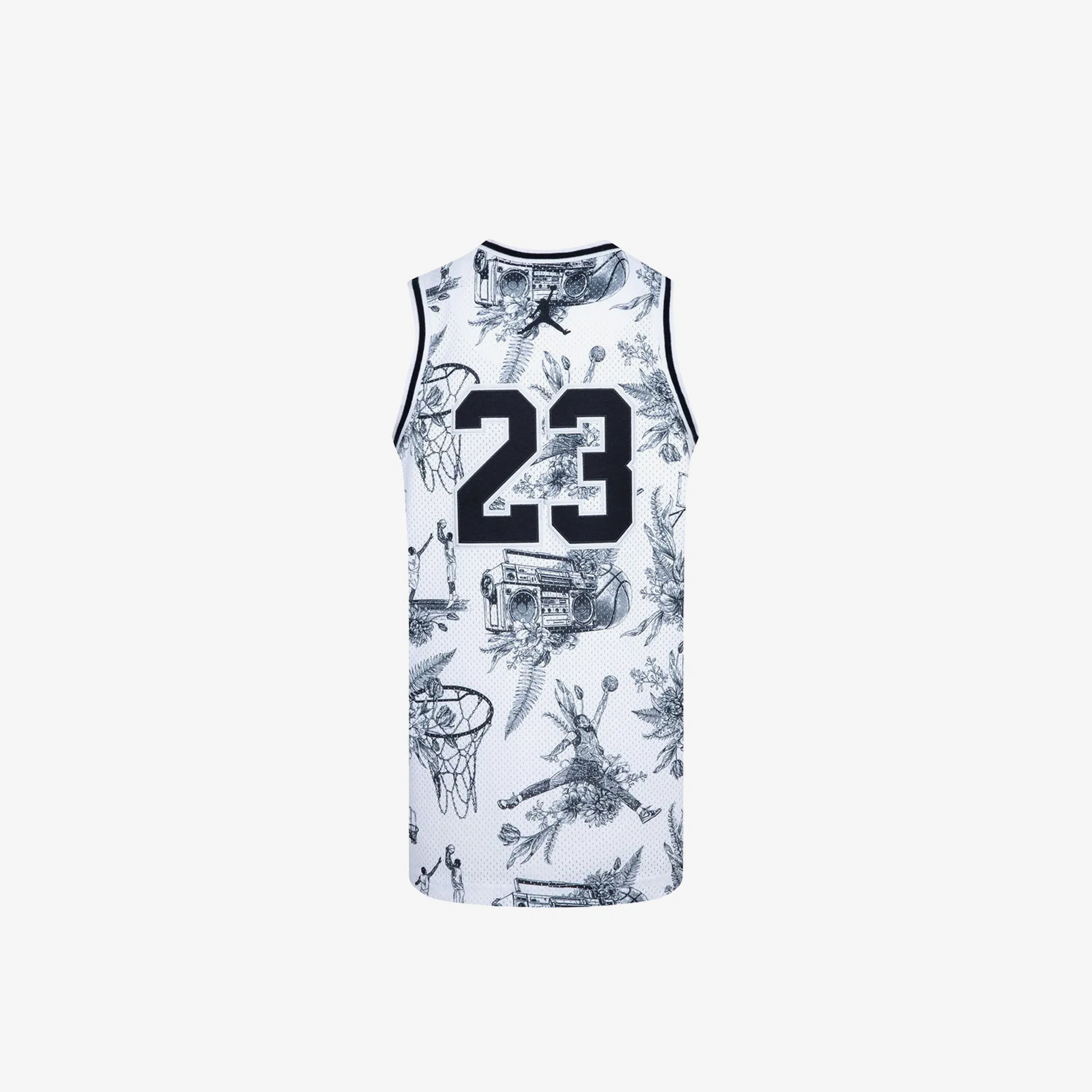 Nike Jordan 23 Printed Çocuk Beyaz Basketbol Forması