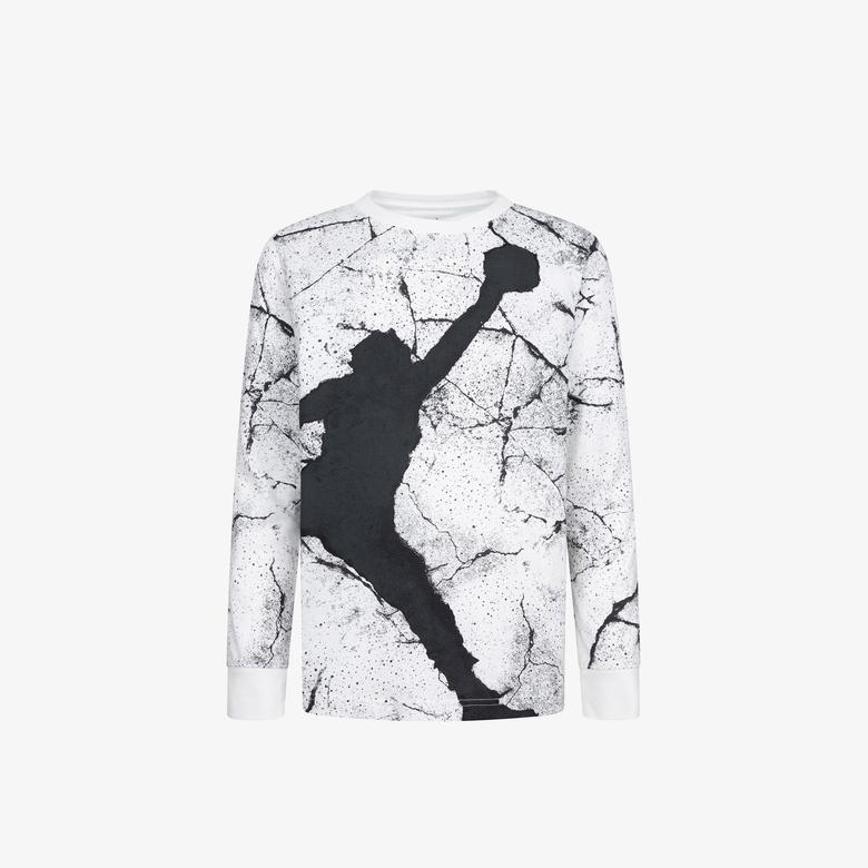 Jordan Jdb Jumpman Cement Çocuk Beyaz T-Shirt