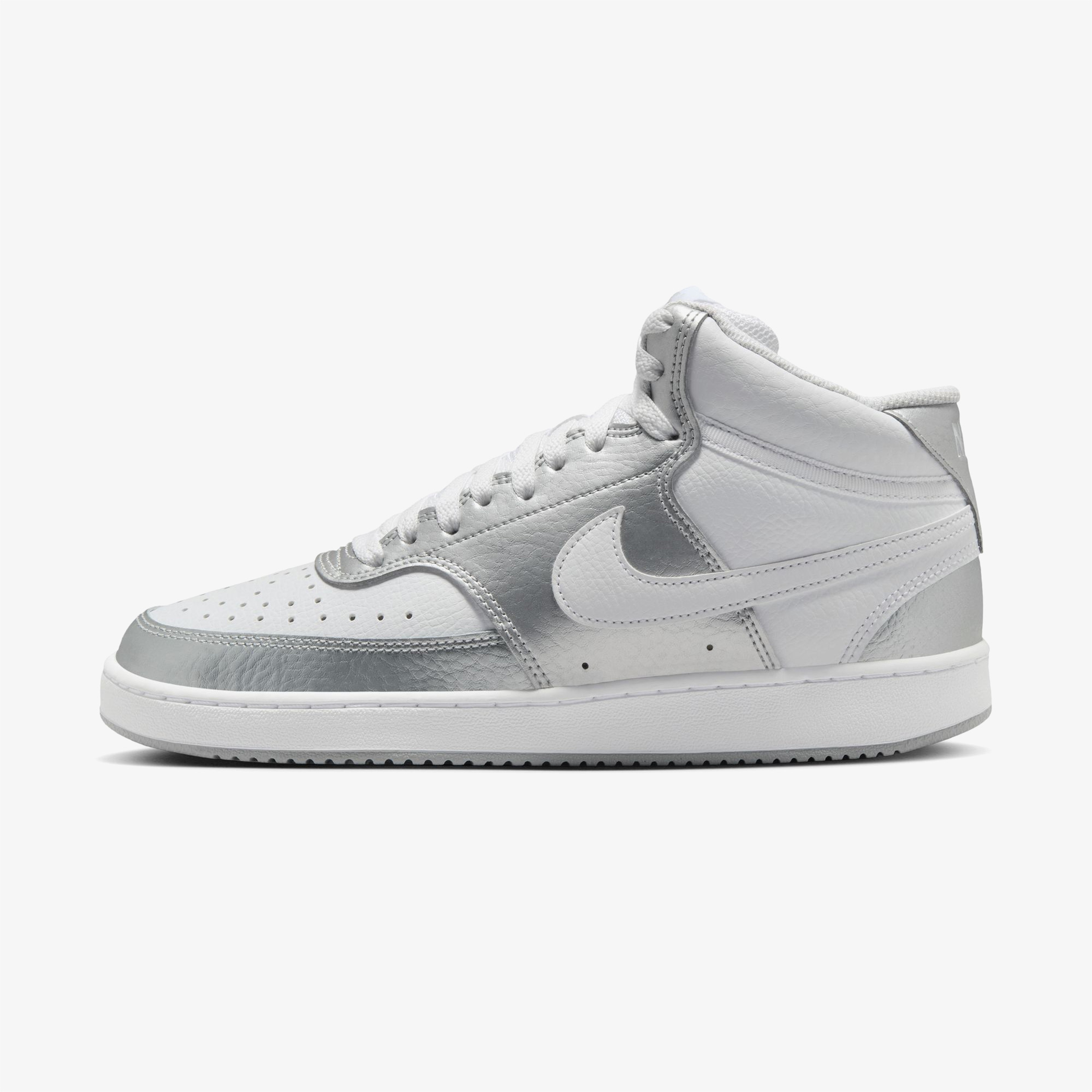 Nike Court Vision Mid Kadın Gri Günlük Sneaker