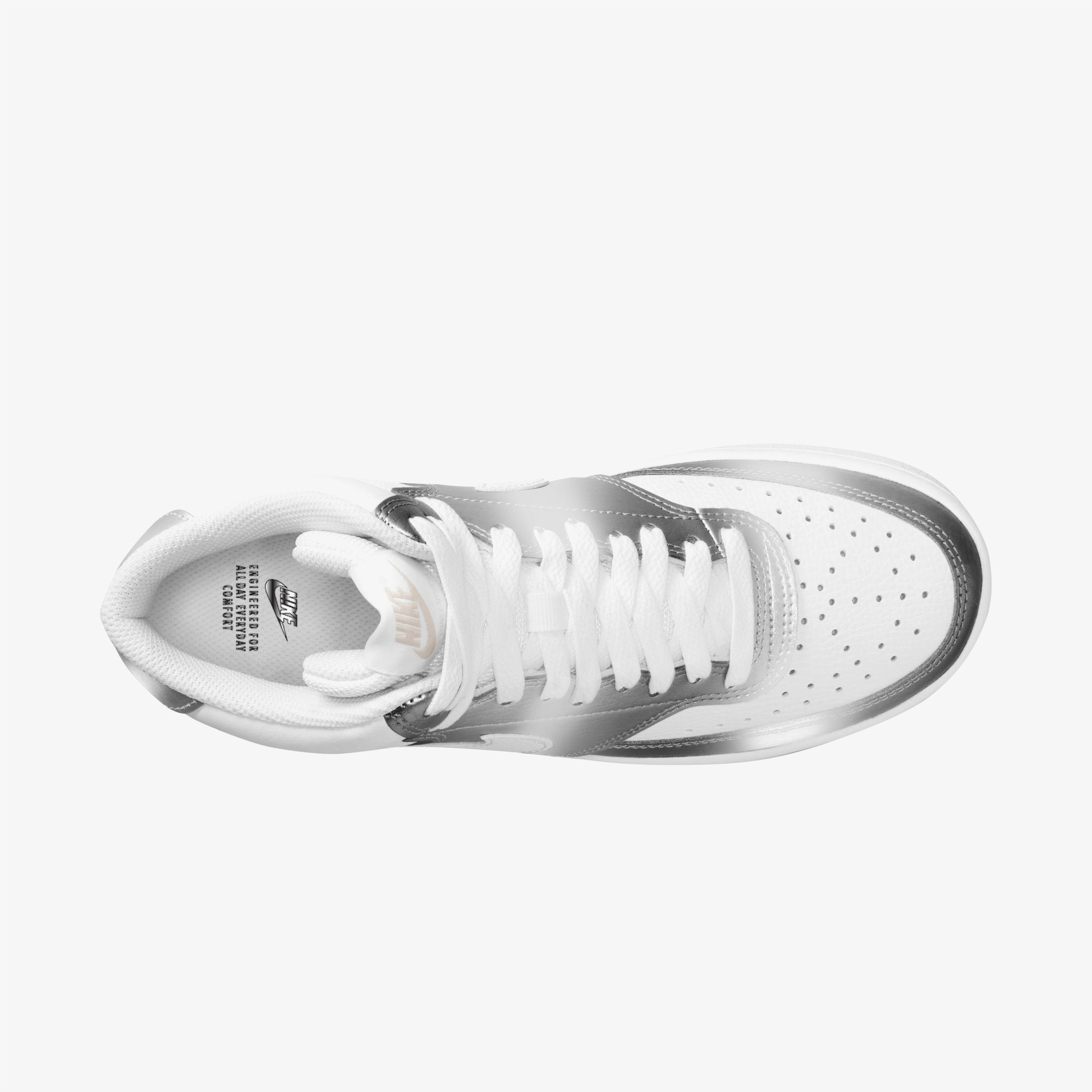 Nike Court Vision Mid Kadın Gri Günlük Sneaker