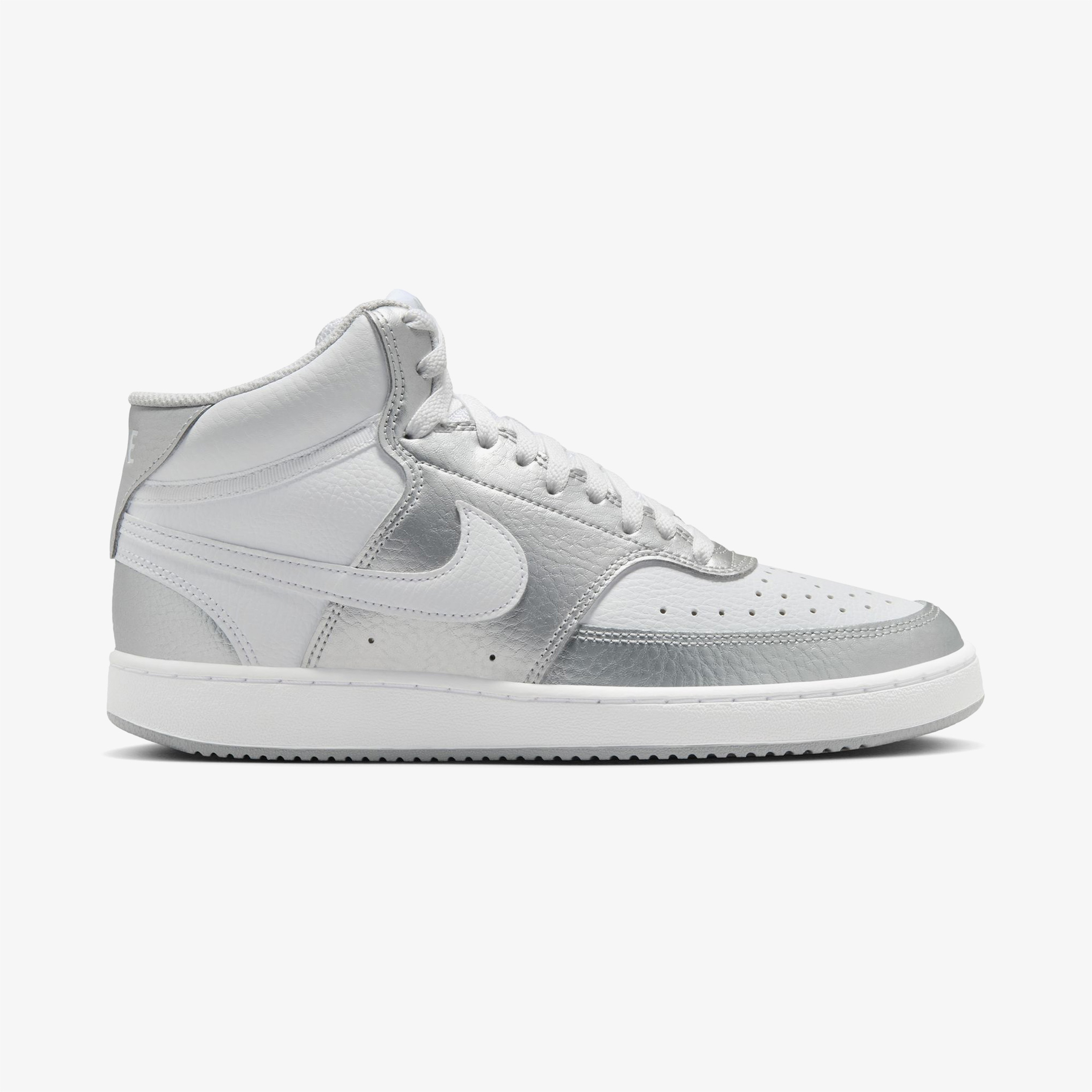 Nike Court Vision Mid Kadın Gri Günlük Sneaker