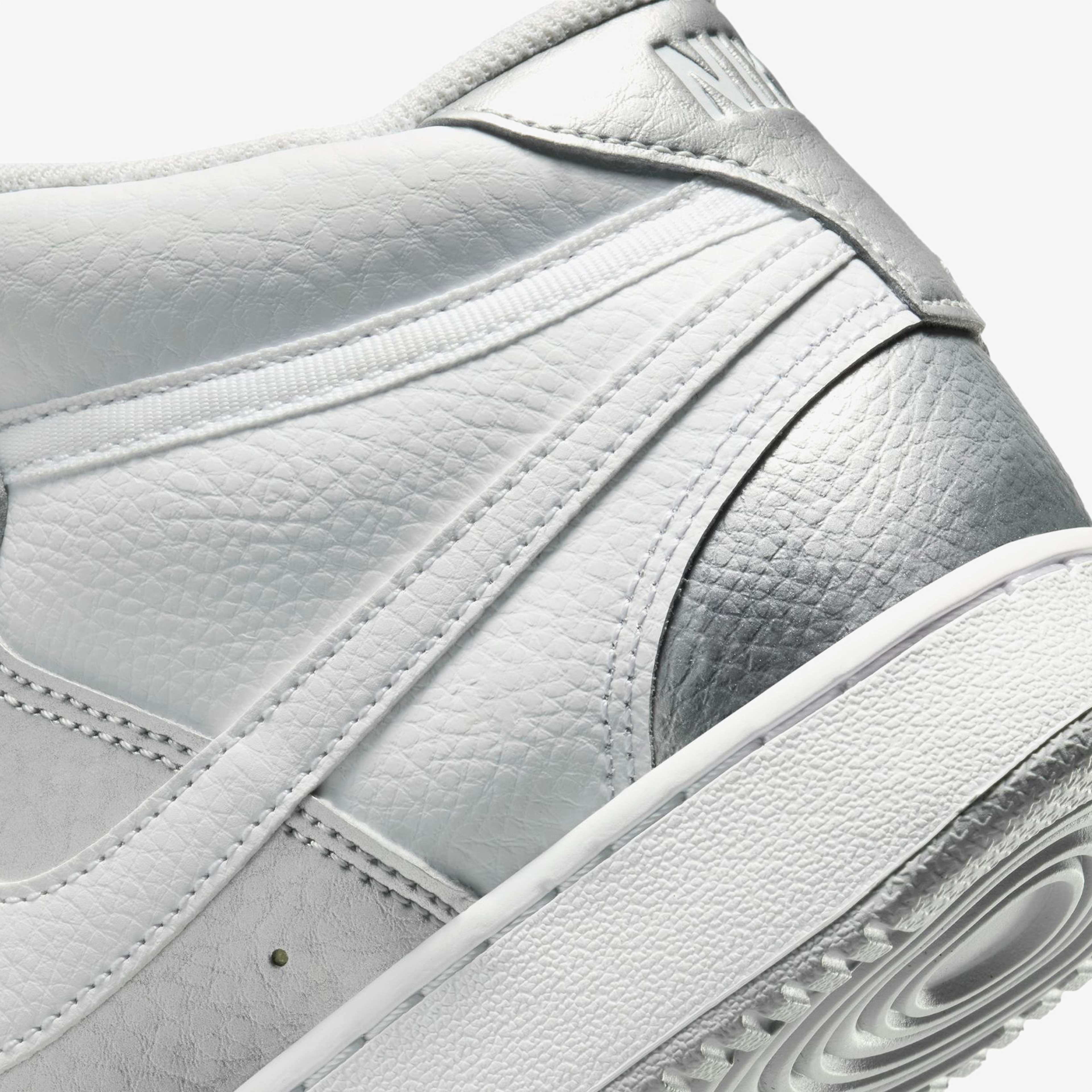 Nike Court Vision Mid Kadın Gri Günlük Sneaker