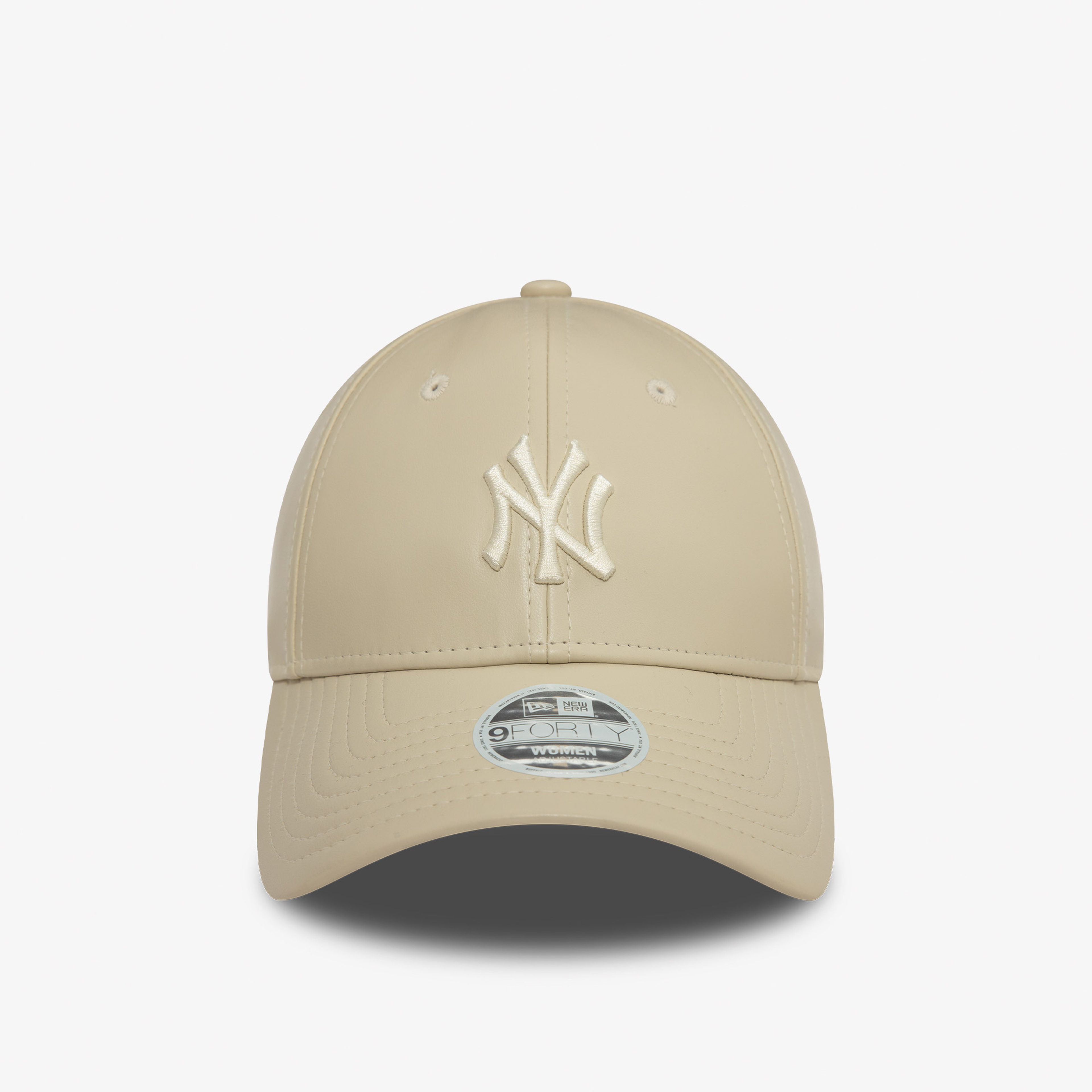 New Era New York Yankees Midi PU Kadın Bej Şapka