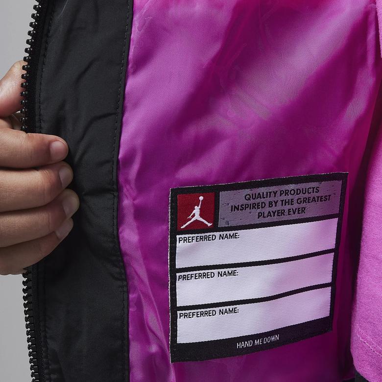 Jordan Essentials Midweight Puffer Çocuk Siyah Mont