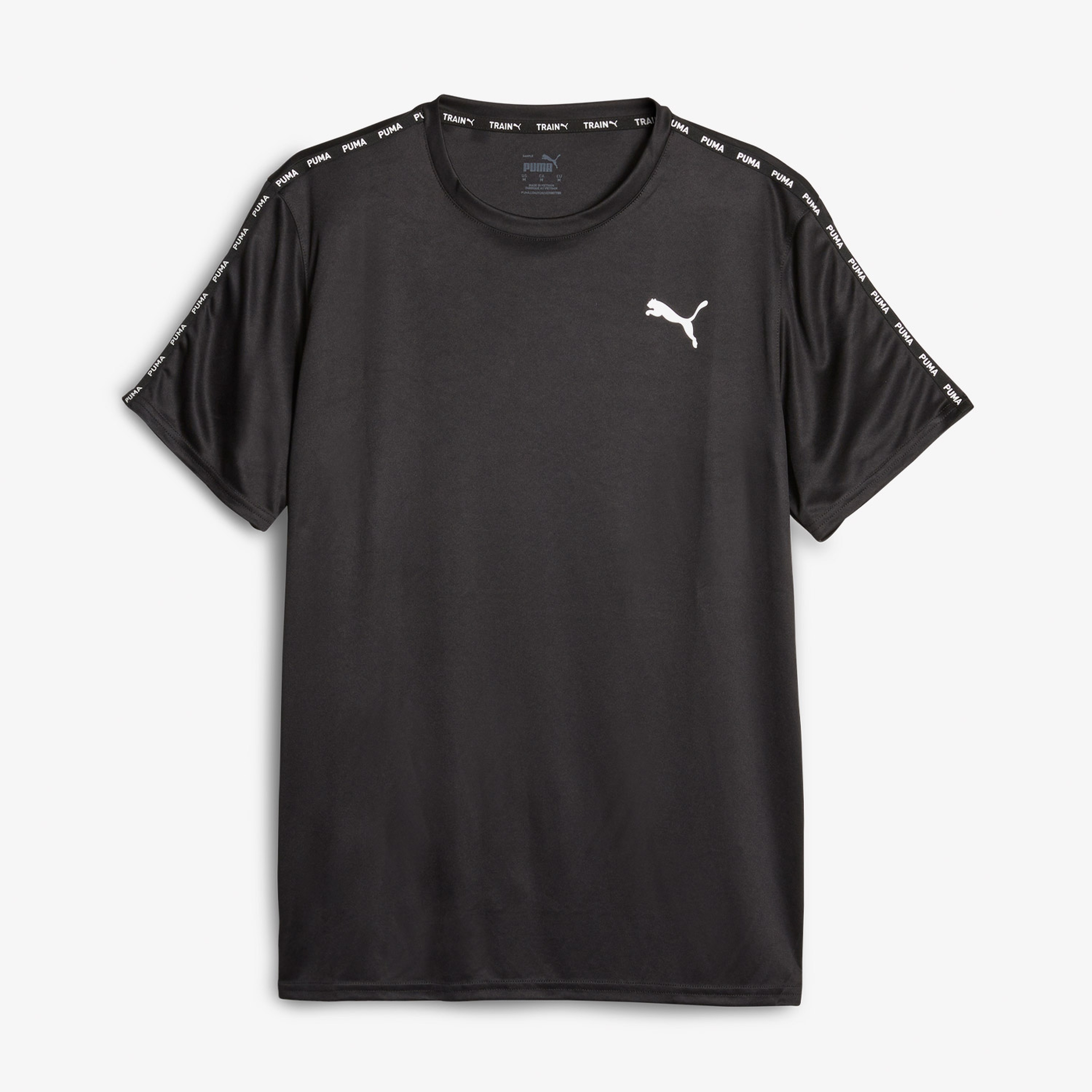 Puma FIT Taped Training Unisex Siyah Antrenman T-Shirt