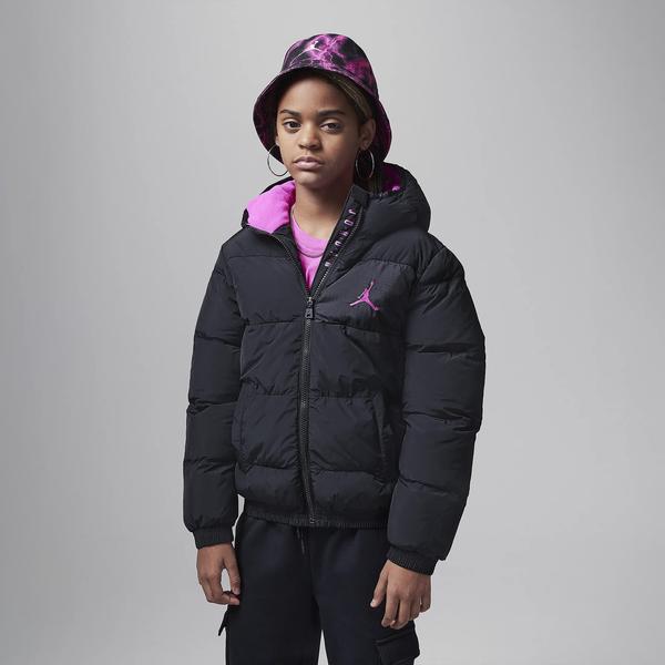 Jordan Essentials Midweight Puffer Çocuk Siyah Mont