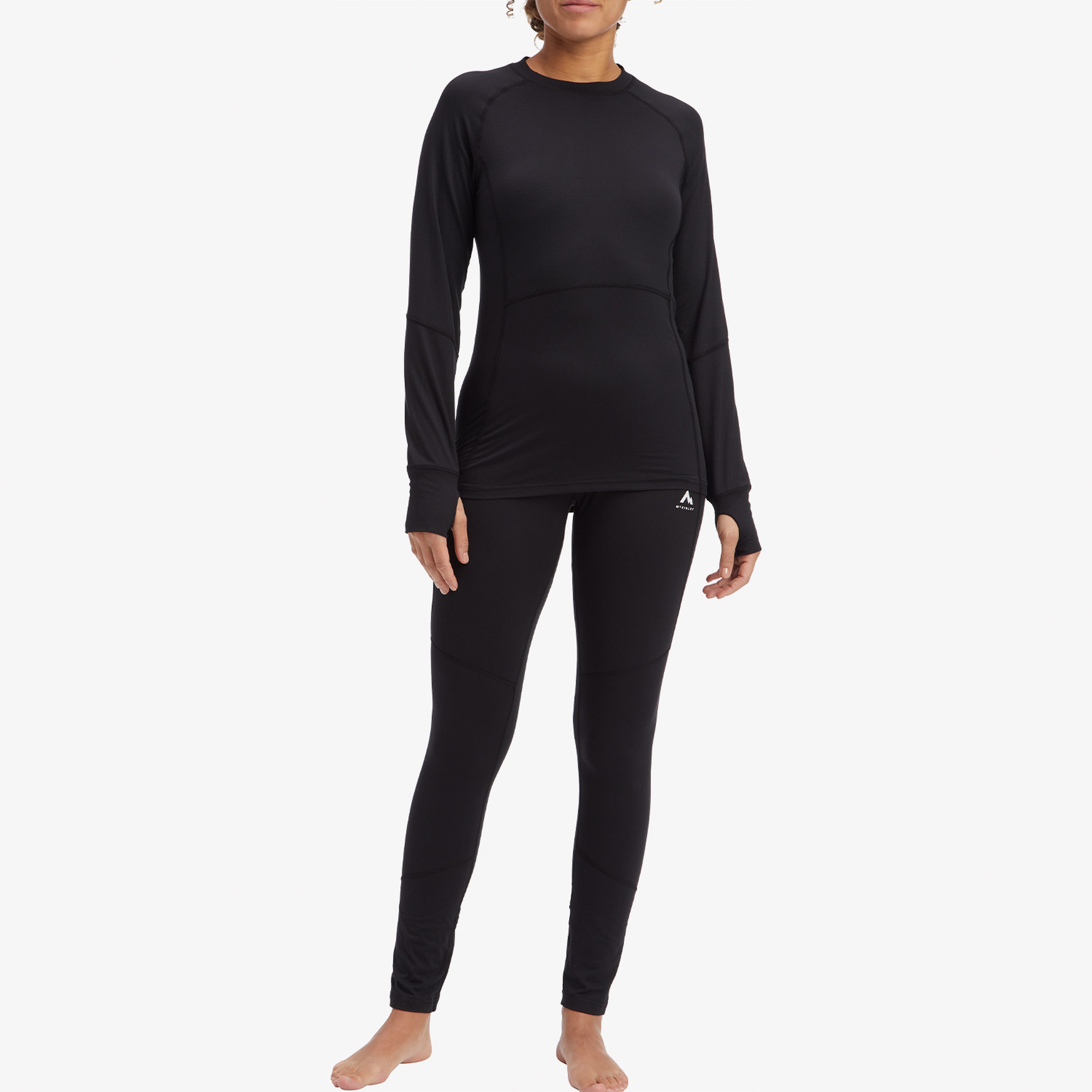 Mc Kinley Disa II Kadın Siyah Uzun Kollu T-Shirt