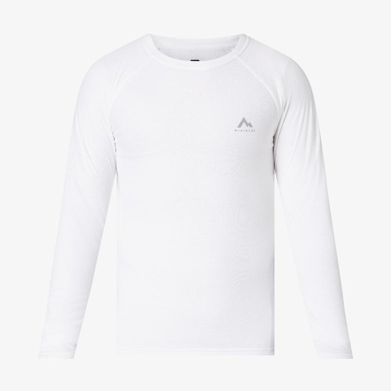 Mc Kinley Waldo II Termal Beyaz Siyah Uzun Kollu T-Shirt