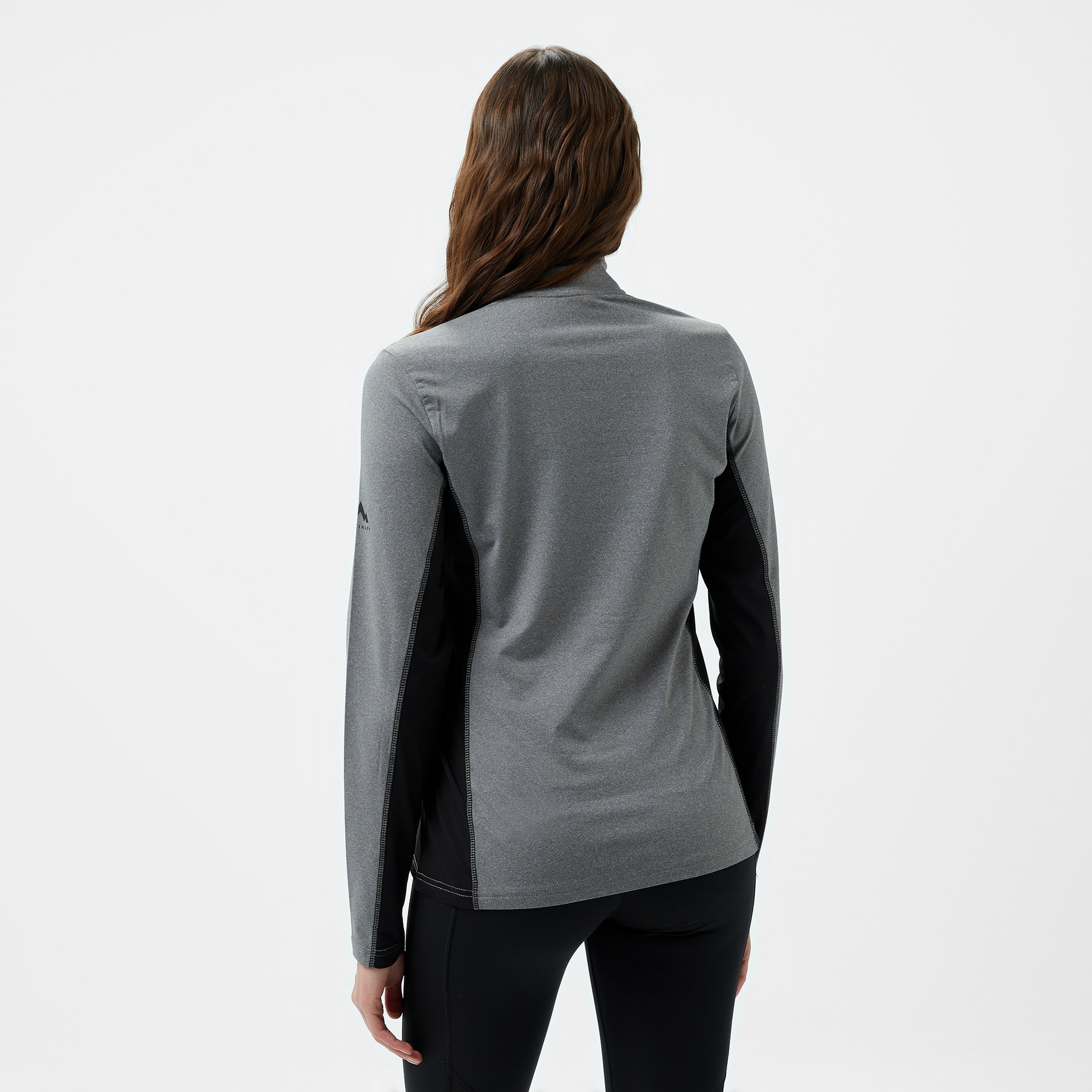 McKinley Andrea 1/2 Zip Kadın Gri Outdoor Polar