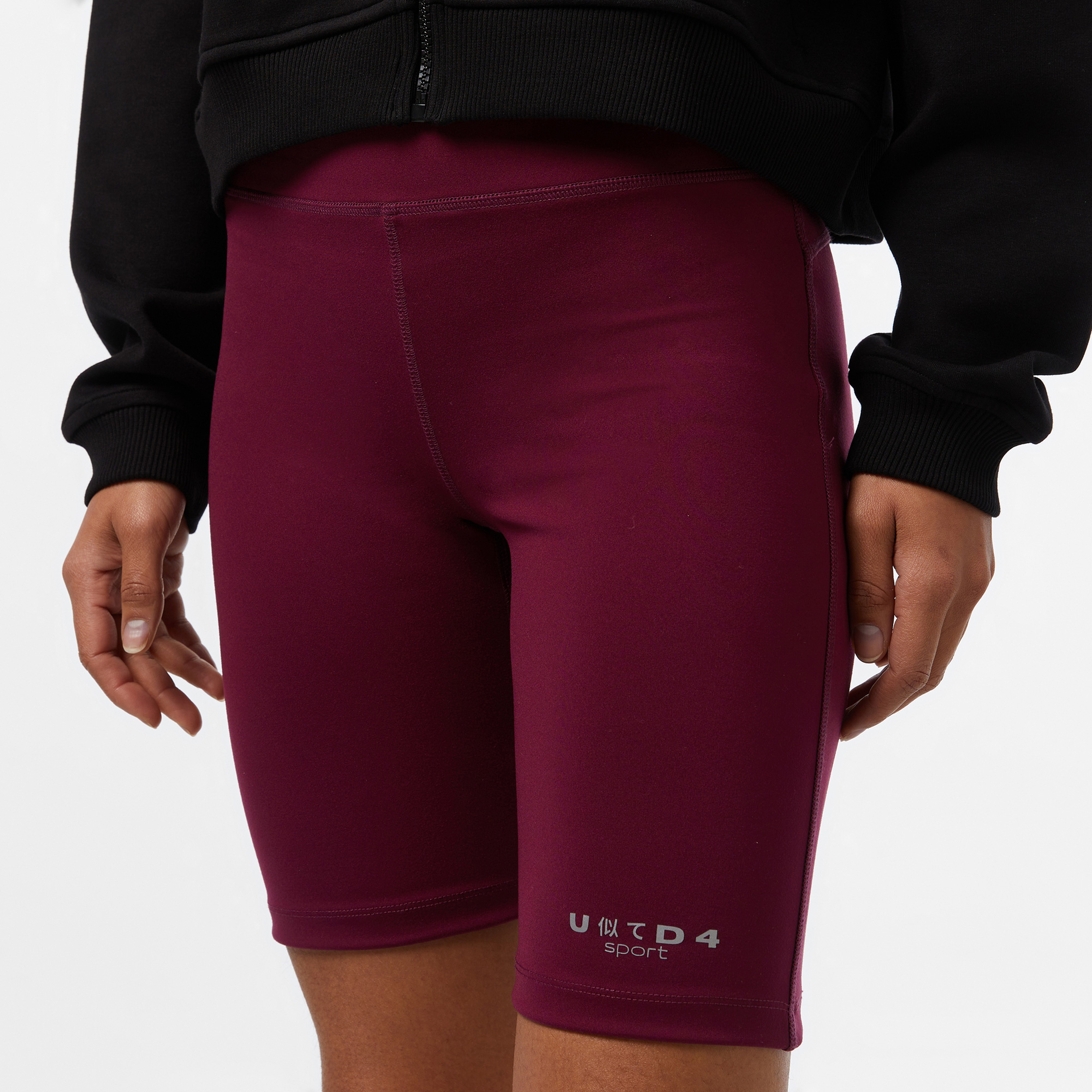 UNITED4 Sport Kadın Bordo Kısa Antrenman Taytı