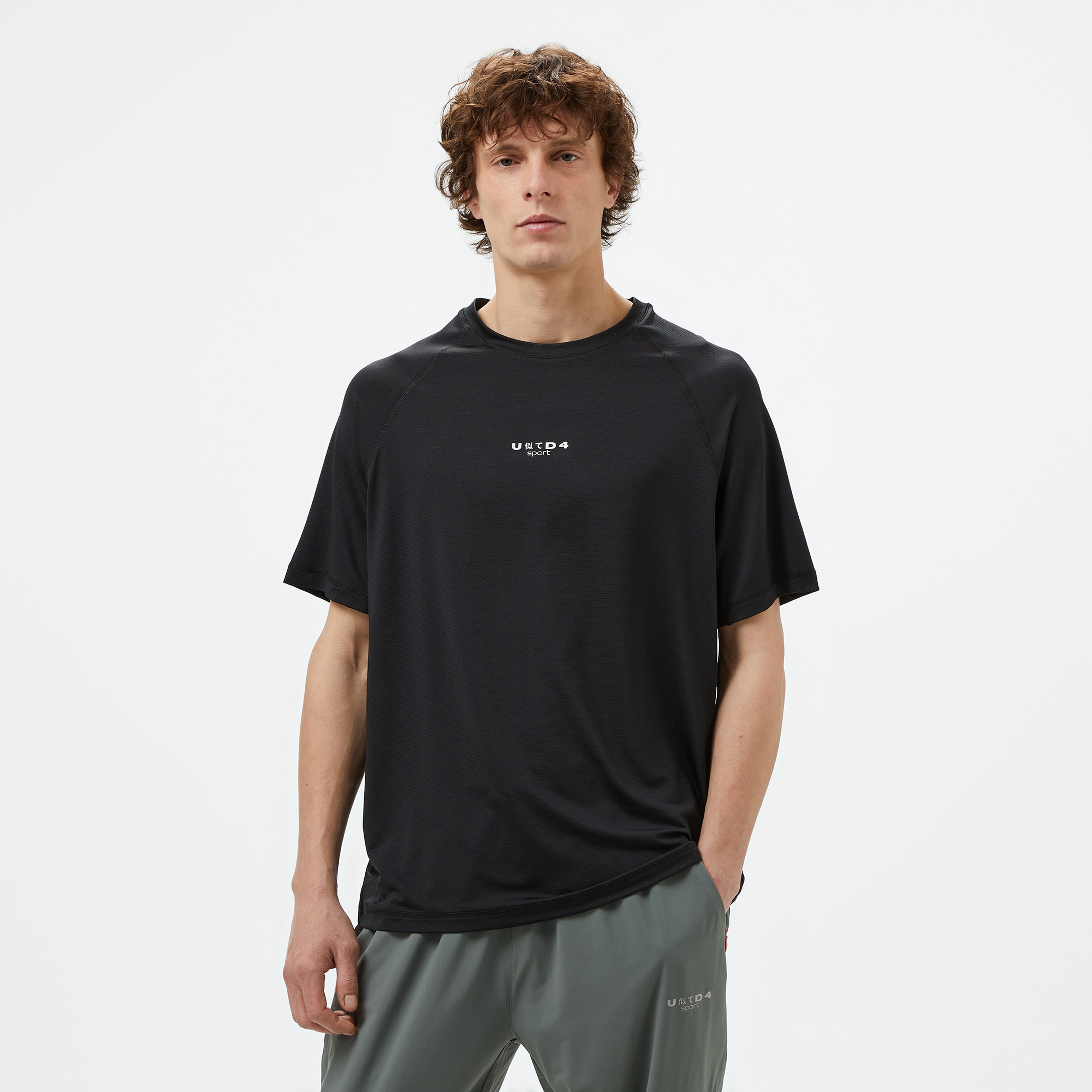 UNITED4 Erkek Siyah T-Shirt