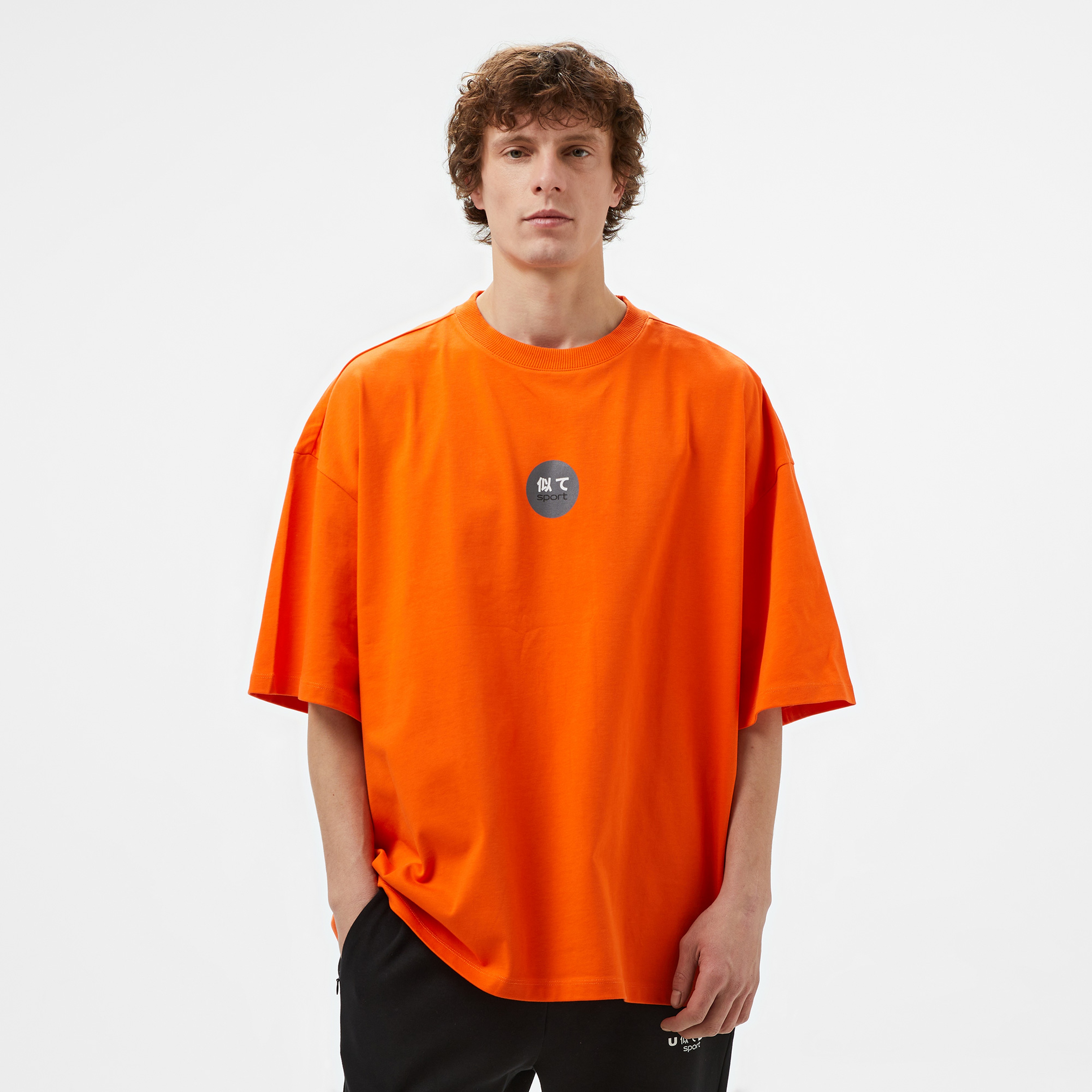 UNITED4 Sport Erkek Turuncu Antrenman T-Shirt