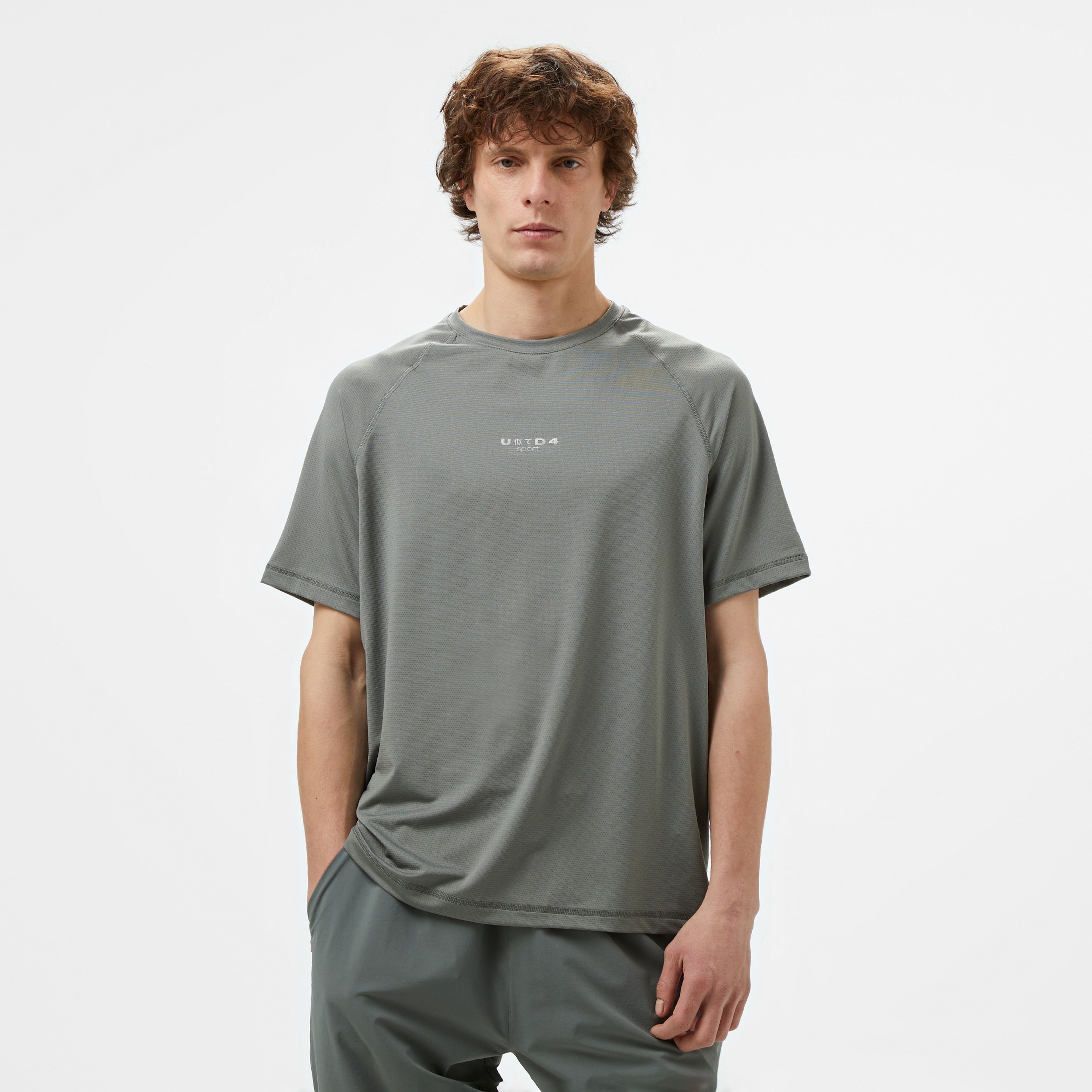 UNITED4 Erkek Gri T-Shirt