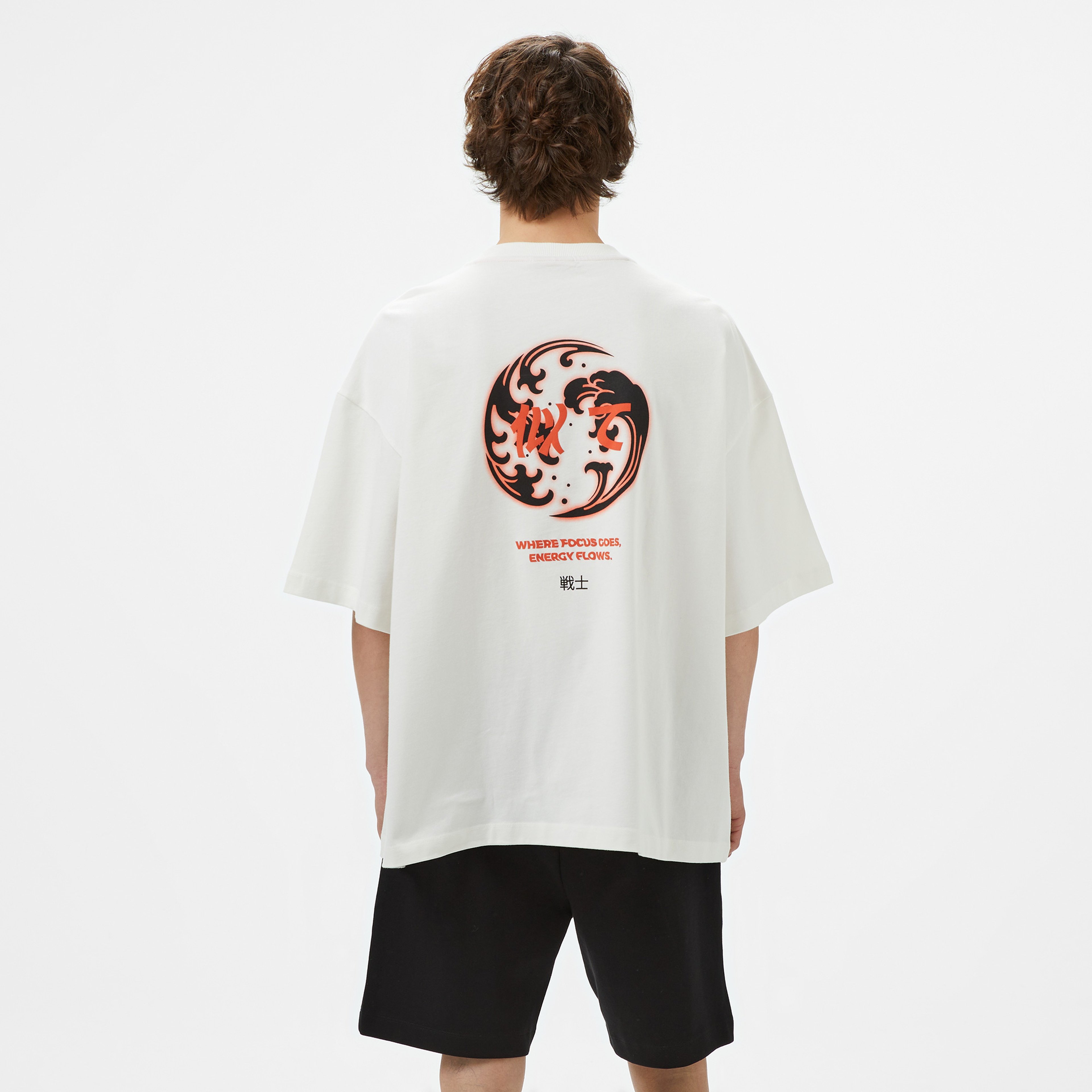 UNITED4 Sport Erkek Beyaz T-Shirt